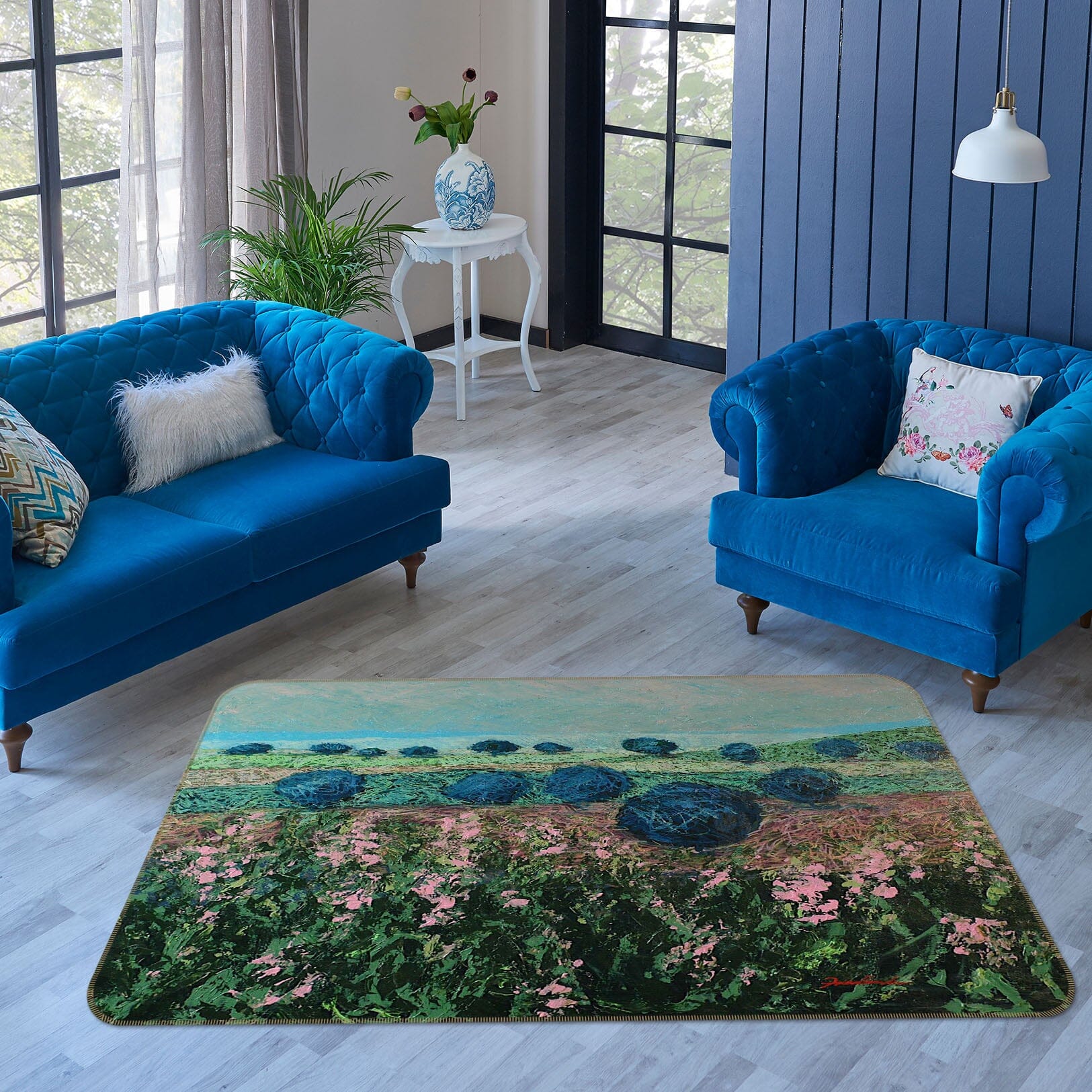 3D Night Garden 1003 Allan P. Friedlander Rug Non Slip Rug Mat Mat AJ Creativity Home 