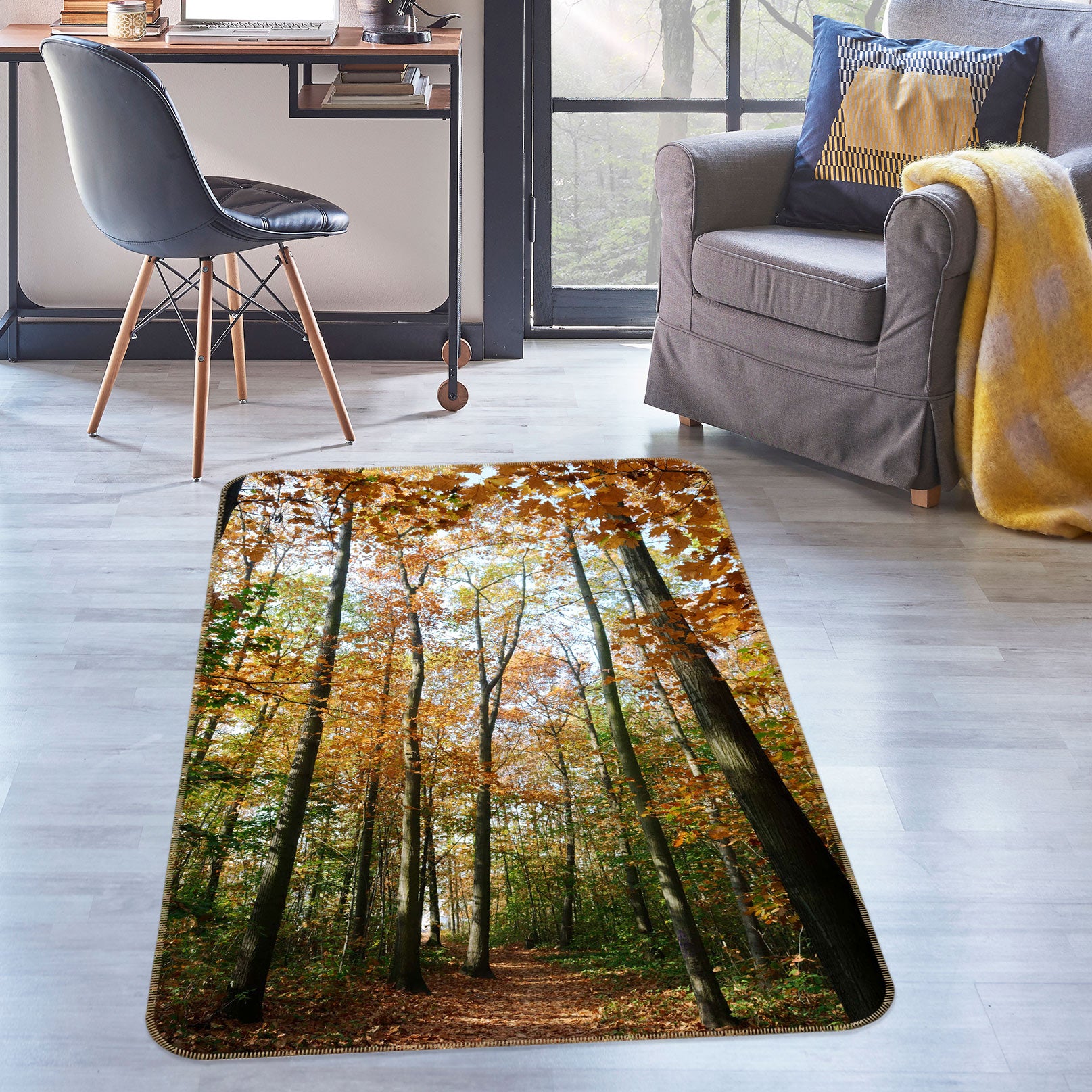 3D Forest 27051 Non Slip Rug Mat