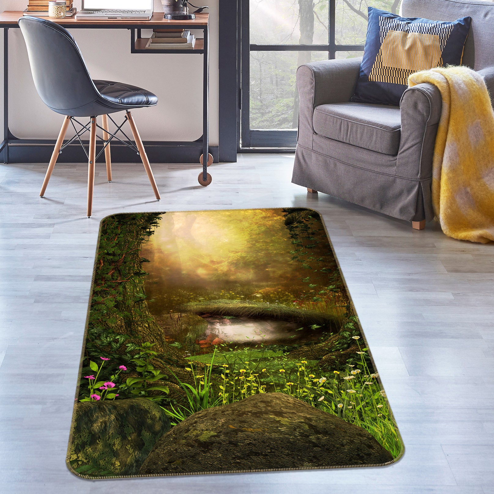 3D Grass 26017 Non Slip Rug Mat