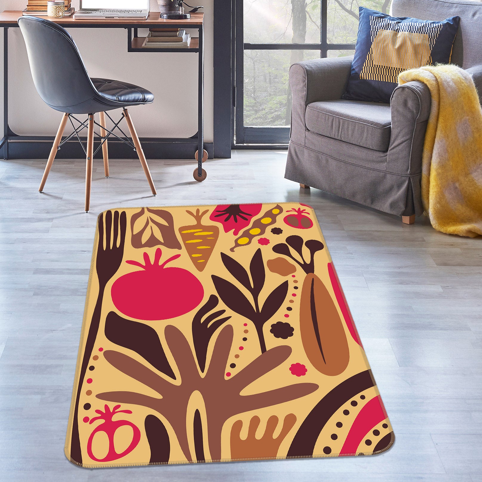 3D Pattern 32118 Non Slip Rug Mat