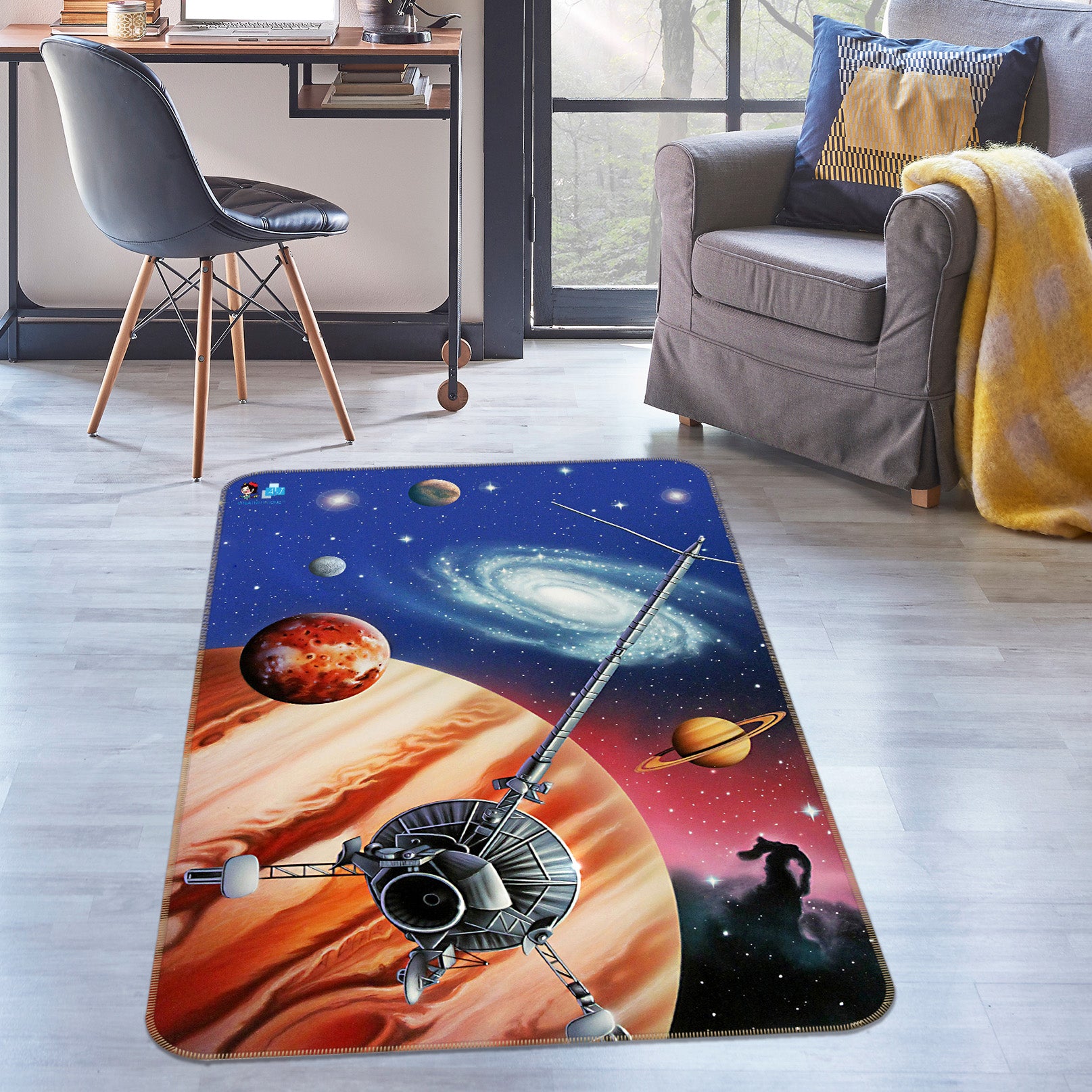 3D Planet 85089 Jerry LoFaro Rug Non Slip Rug Mat