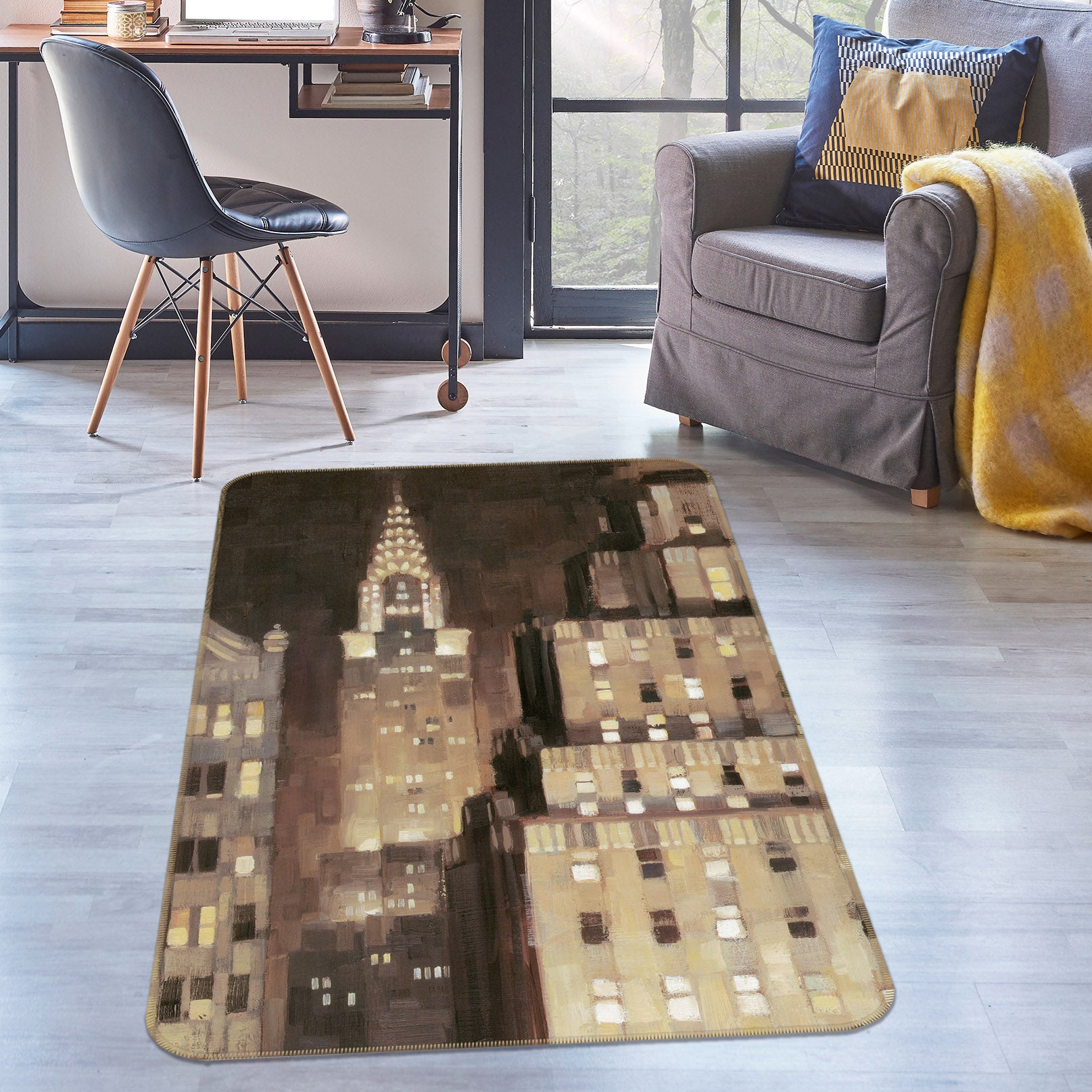 3D Building 32186 Non Slip Rug Mat
