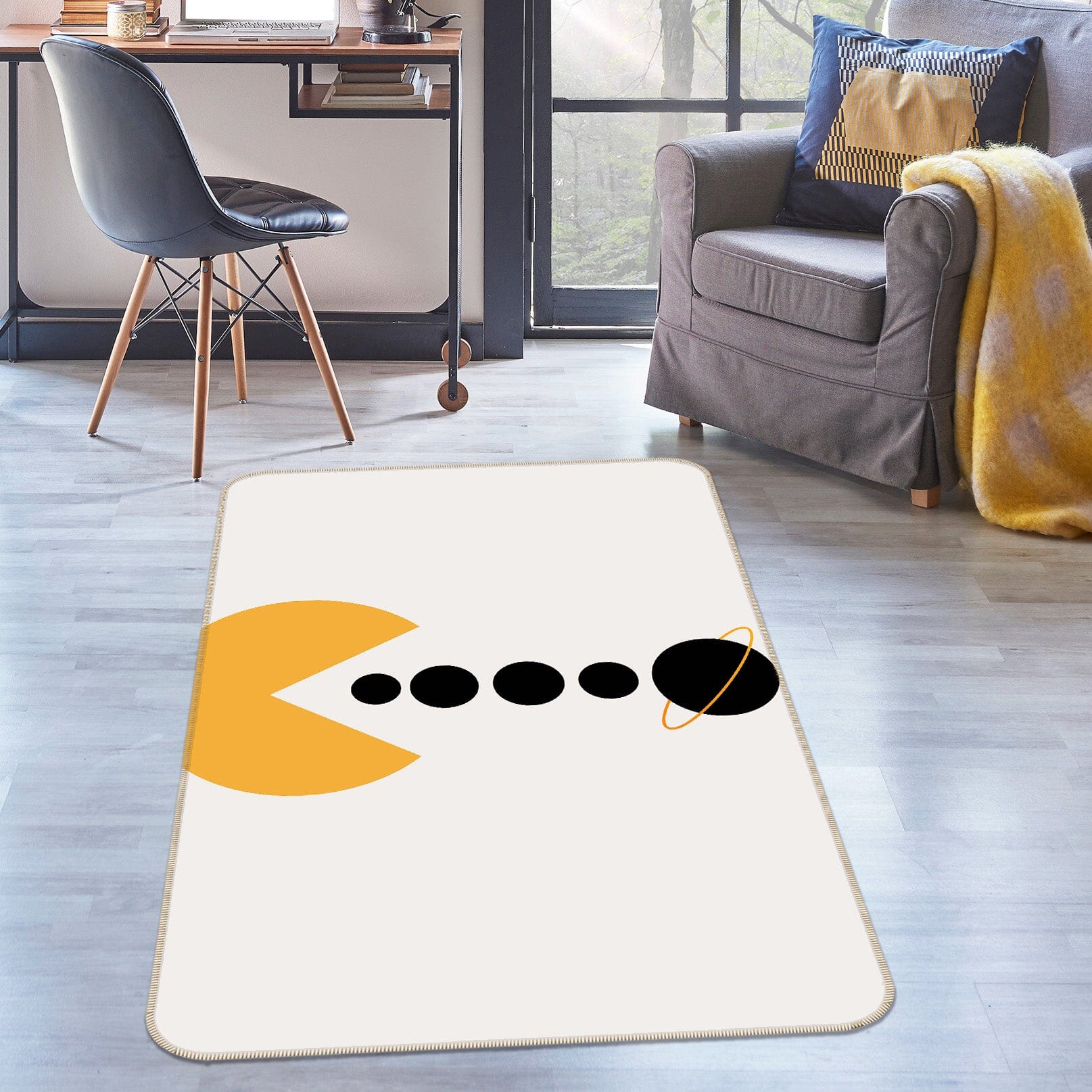 3D Monster Eating Ball 1144 Boris Draschoff Rug Non Slip Rug Mat Mat AJ Creativity Home 