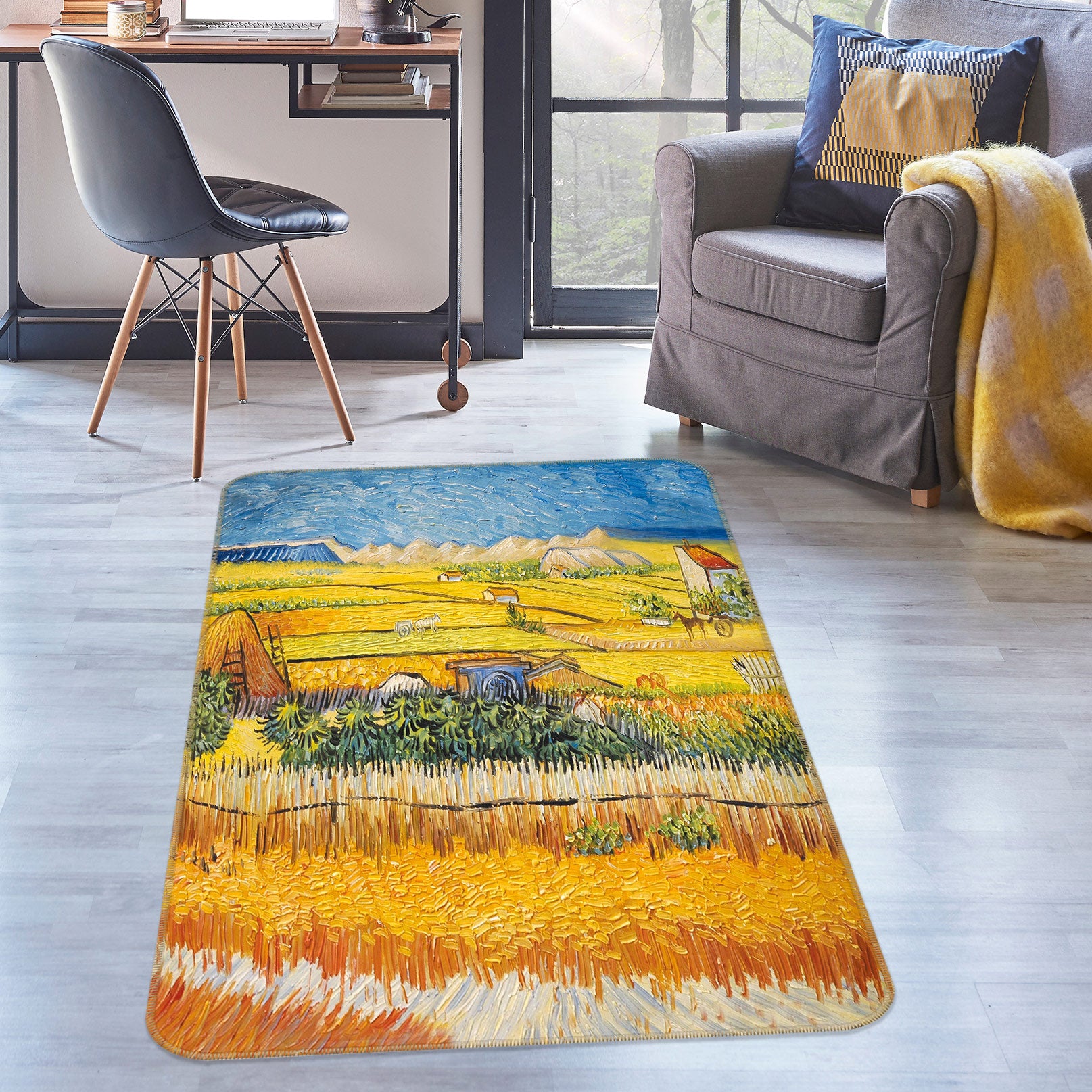 3D Golden Field 76147 Non Slip Rug Mat