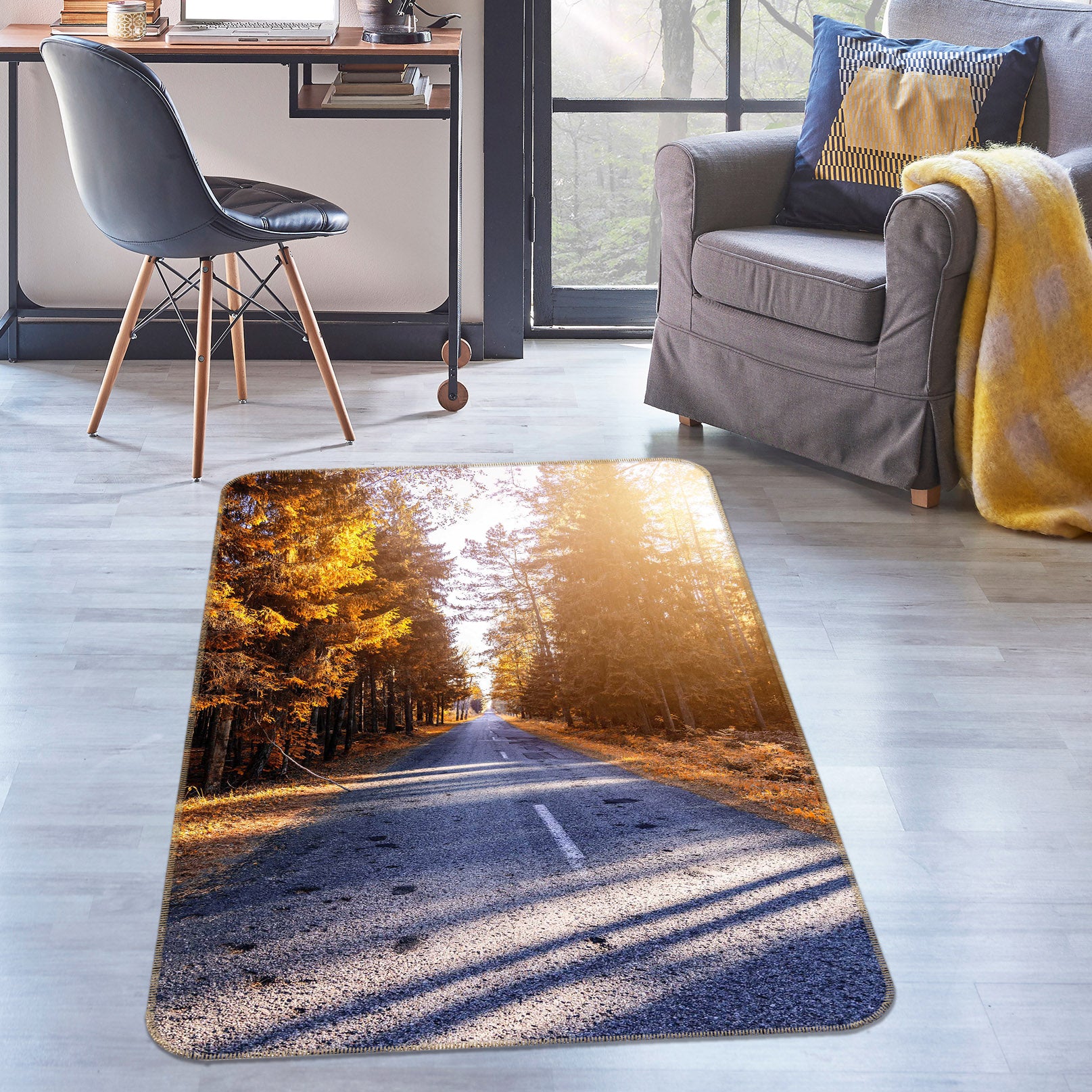 3D Tree Street 65163 Non Slip Rug Mat