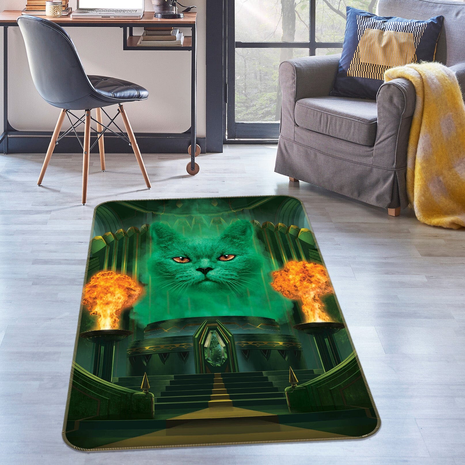 3D Cat The Great And Powerful Def 1016 Vincent Hie Rug Non Slip Rug Mat Mat AJ Creativity Home 