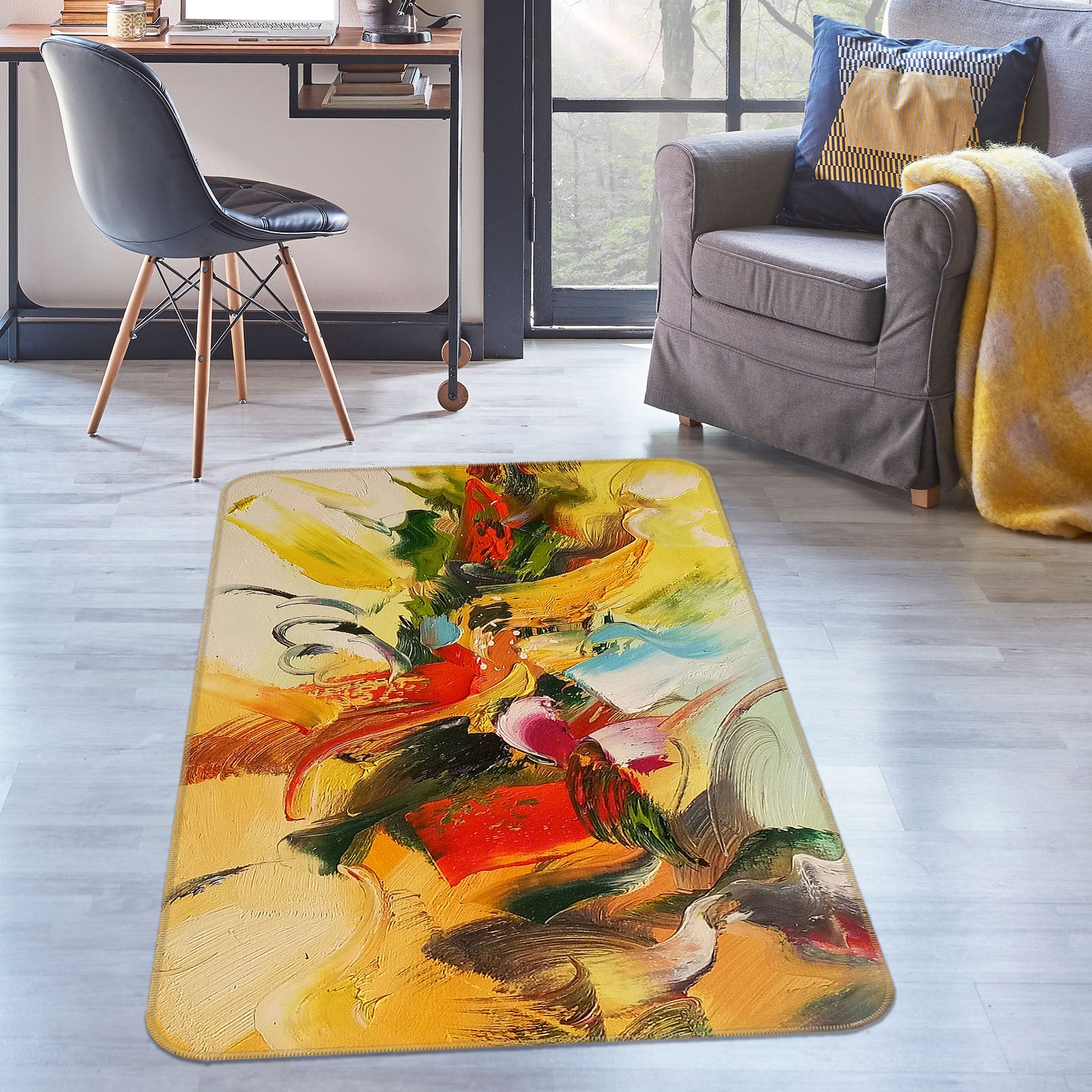 3D Pattern 27160 Non Slip Rug Mat
