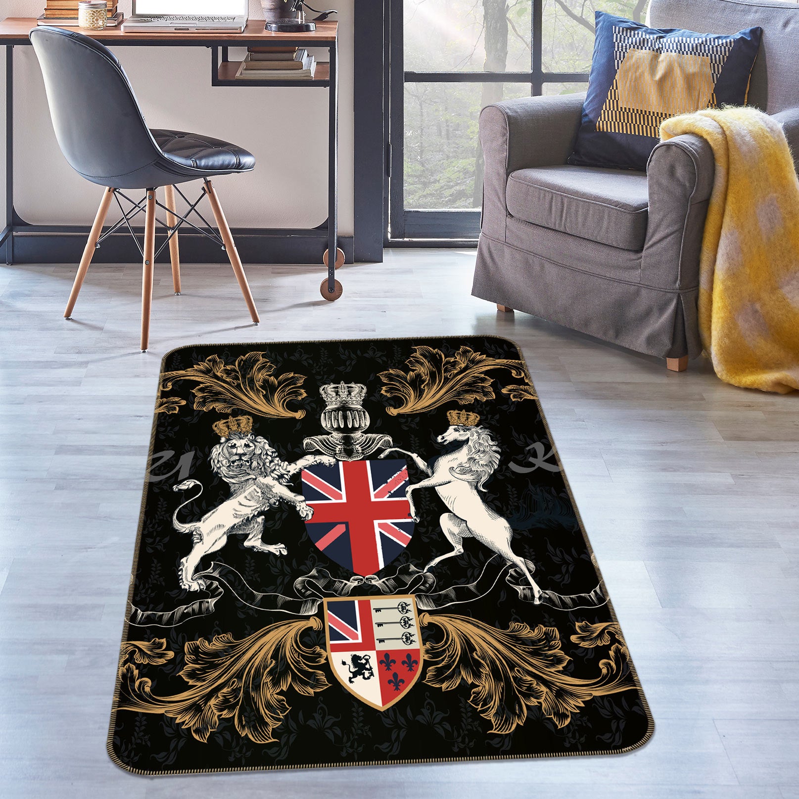 3D Logo Badge 37112 Non Slip Rug Mat