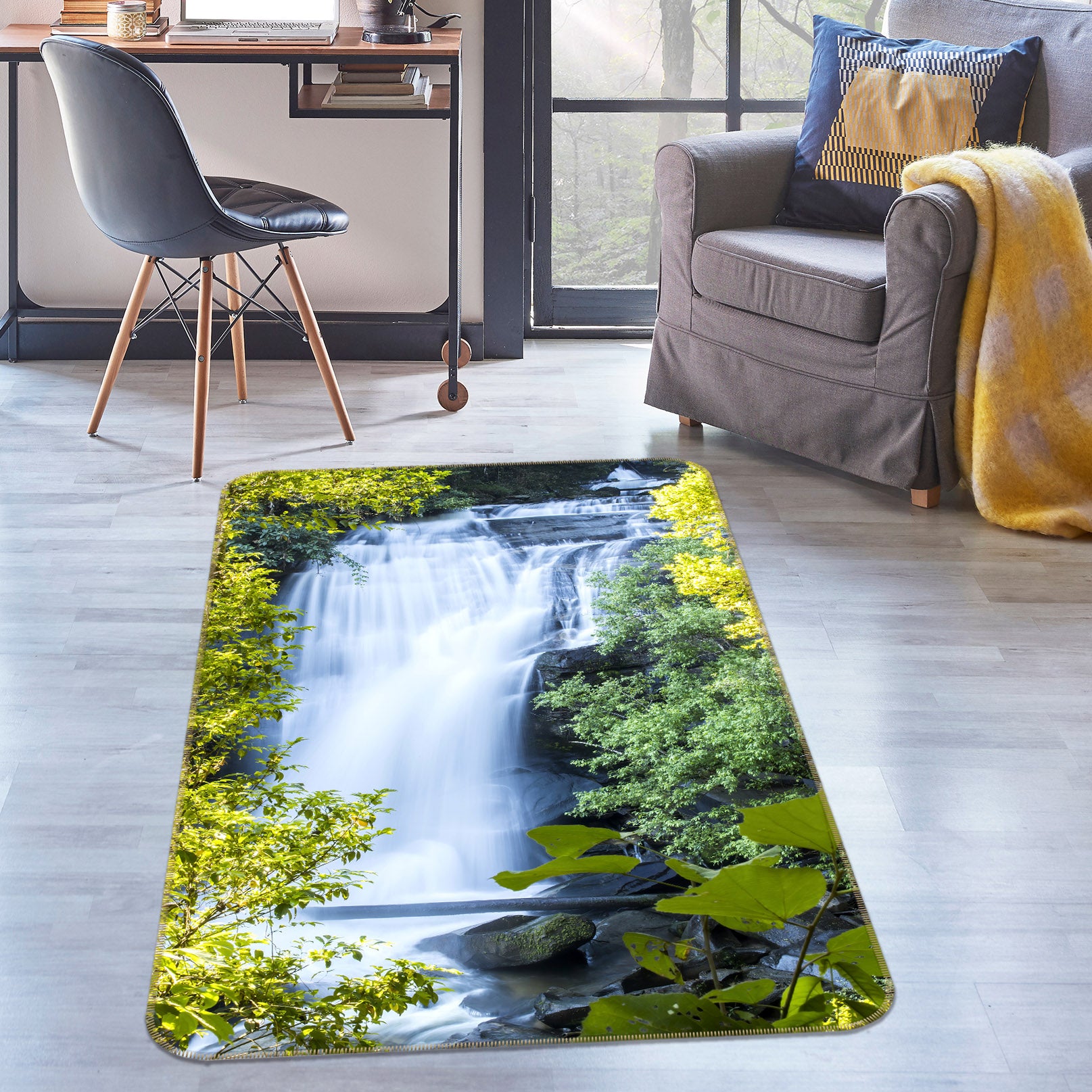 3D Waterfall 29233 Non Slip Rug Mat