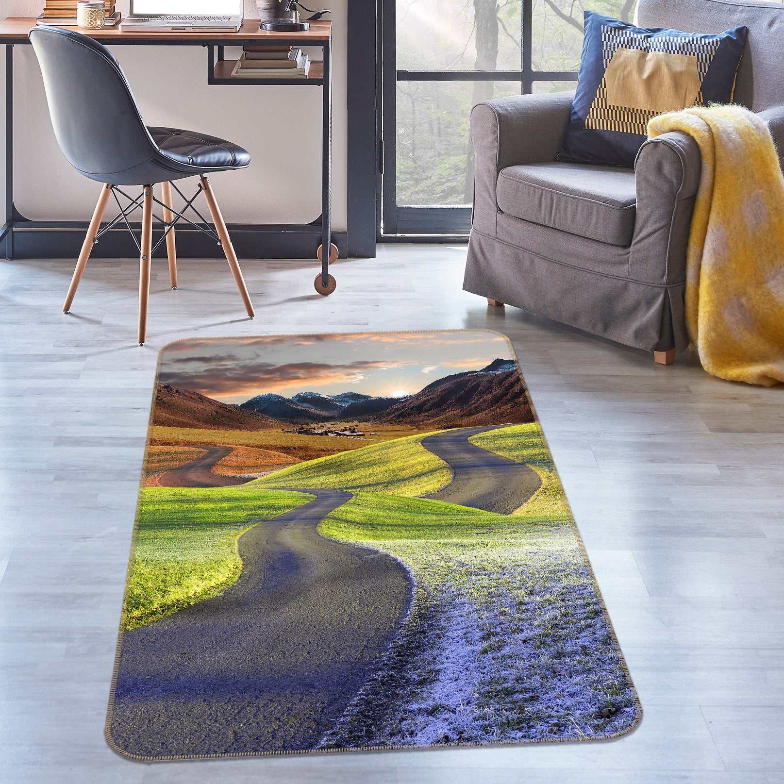 3D Highway 26023 Non Slip Rug Mat