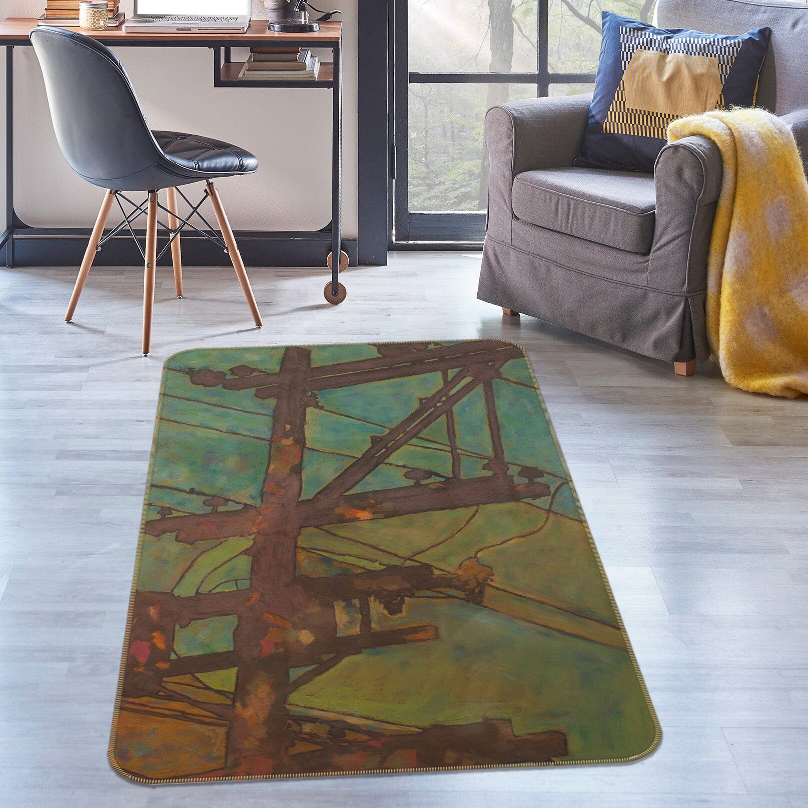 3D Quiet Night 3013 Allan P. Friedlander Rug Non Slip Rug Mat Mat AJ Creativity Home 
