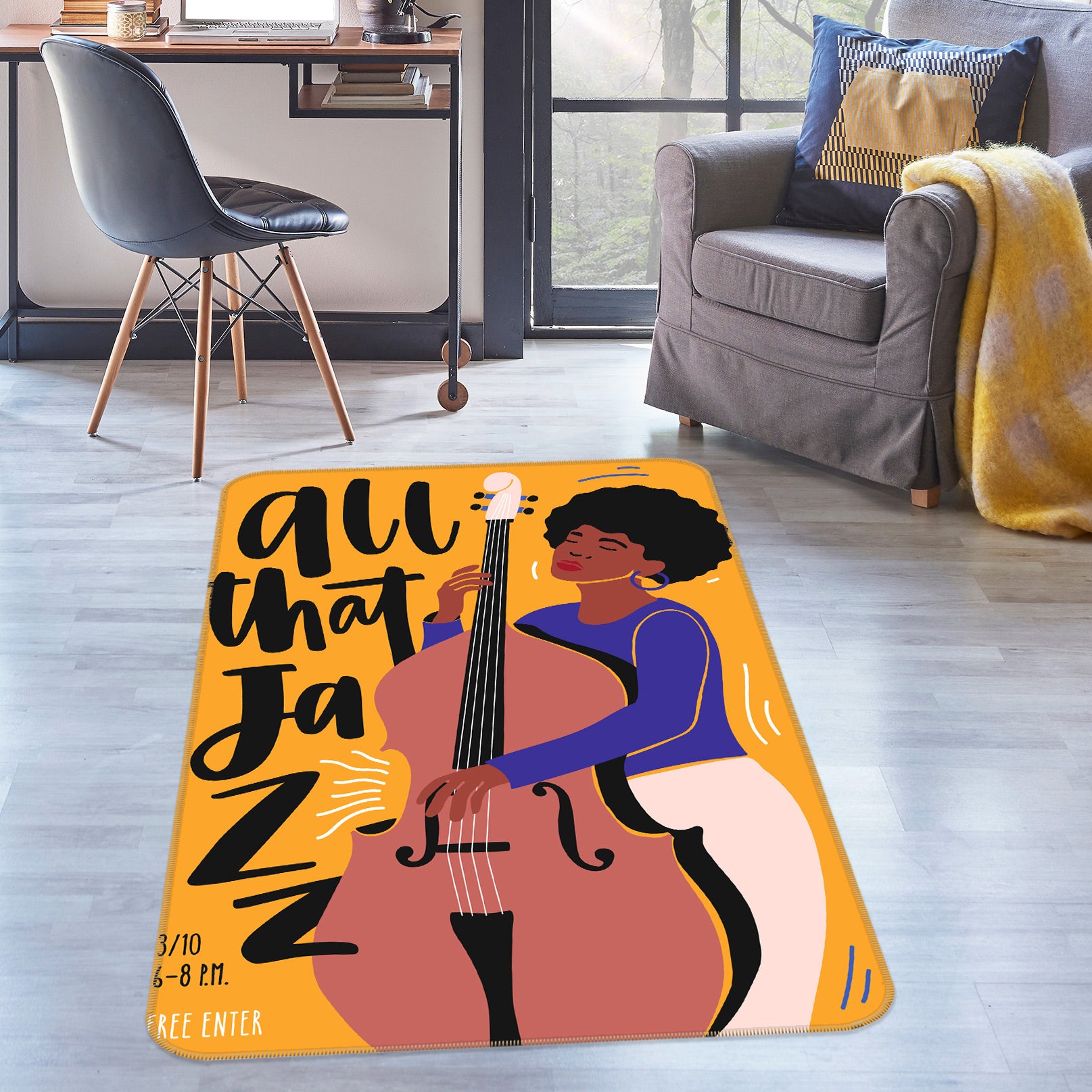 3D Cello 37107 Non Slip Rug Mat