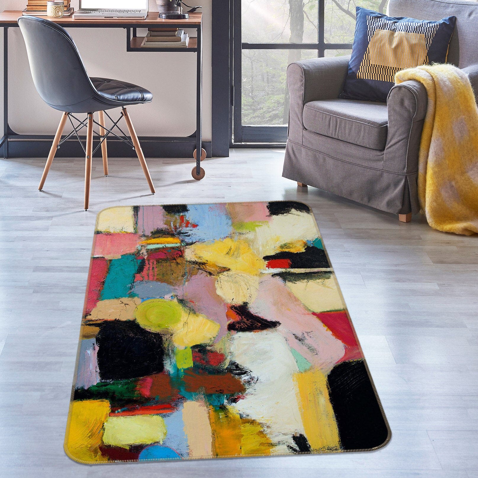 3D Beautiful Color 3002 Allan P. Friedlander Rug Non Slip Rug Mat Mat AJ Creativity Home 