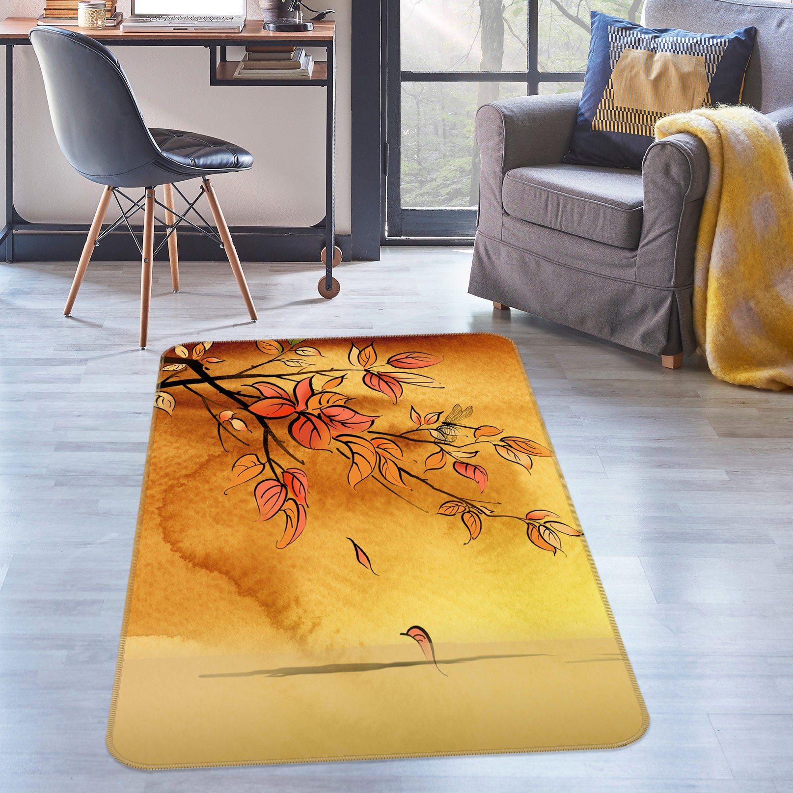 3D Branches 76185 Non Slip Rug Mat