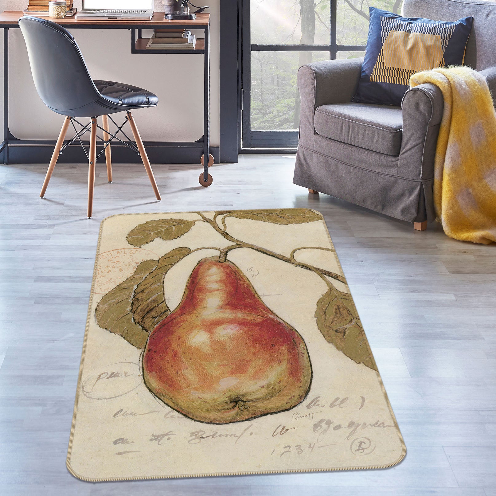 3D Pear 32175 Non Slip Rug Mat