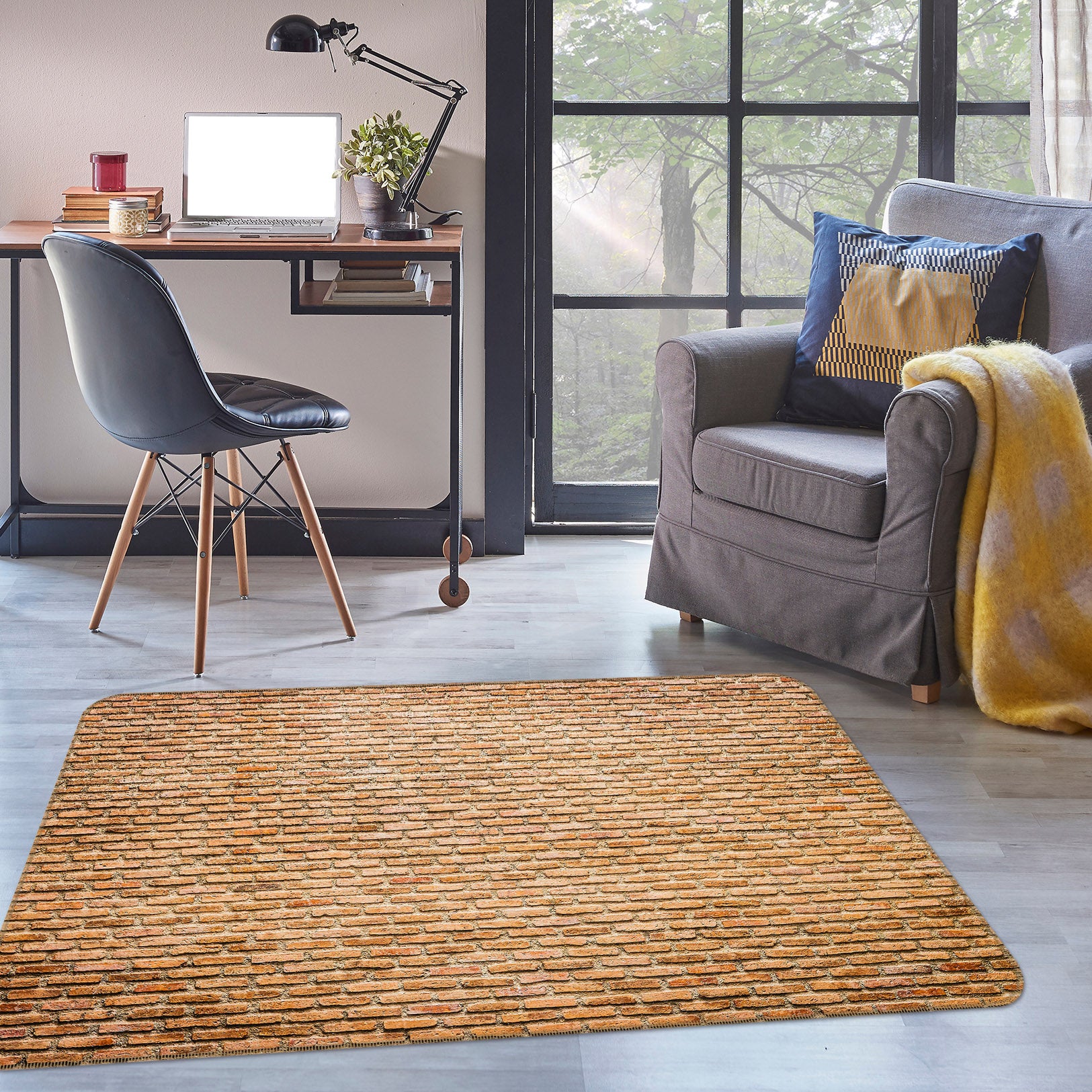 3D Brick Wall 31087 Non Slip Rug Mat