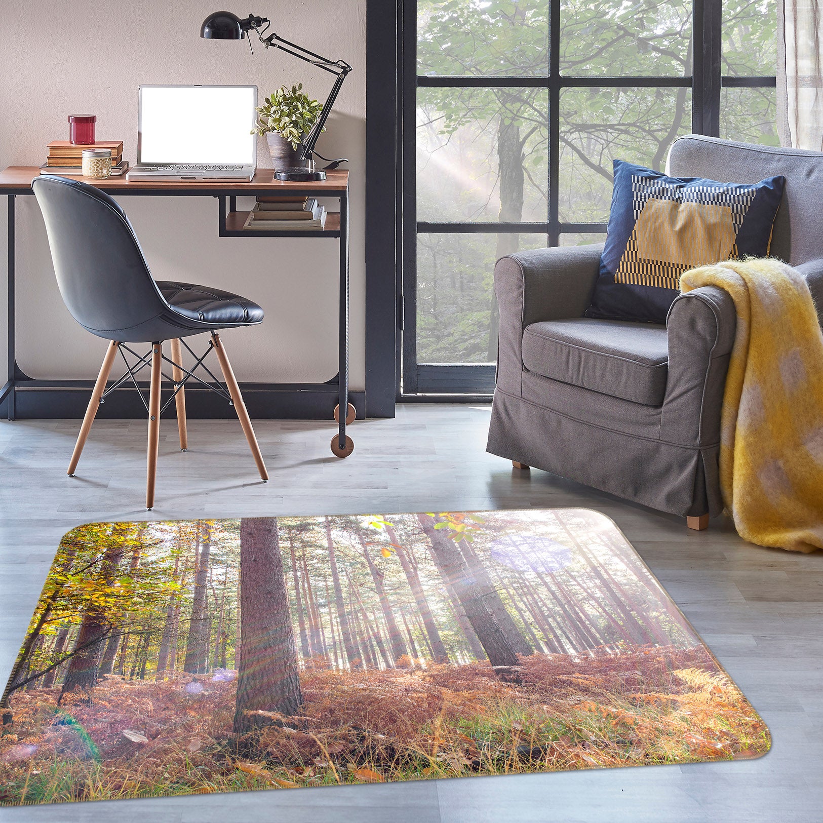 3D Forest 83260 Assaf Frank Rug Non Slip Rug Mat