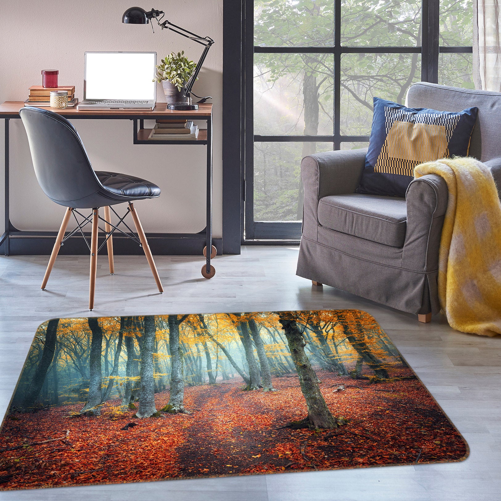 3D Forest 35094 Non Slip Rug Mat