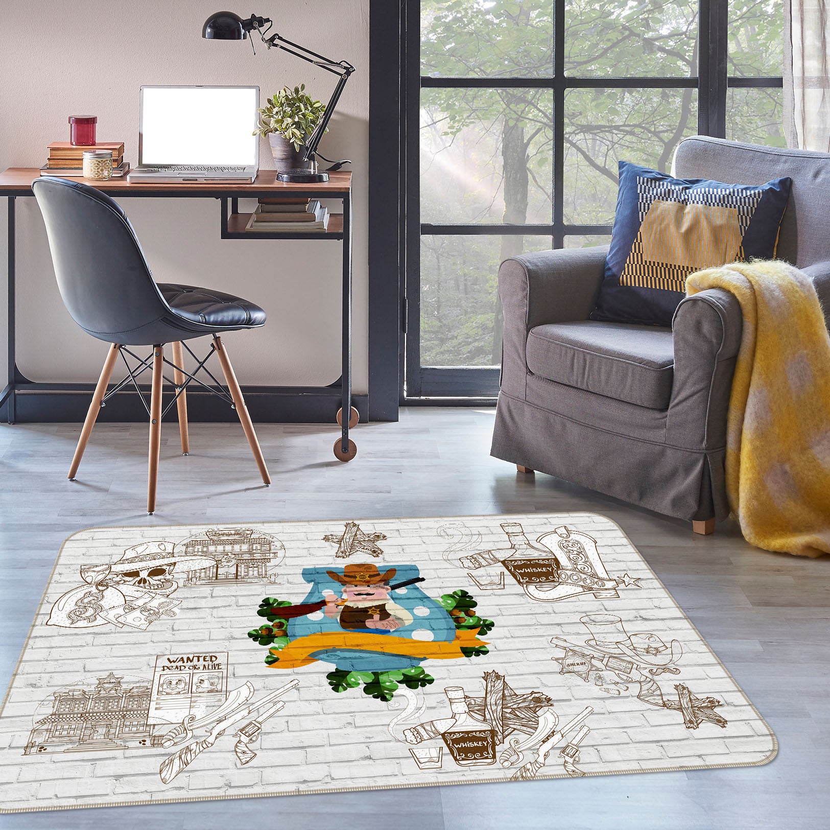 3D Cowboy 34064 Non Slip Rug Mat