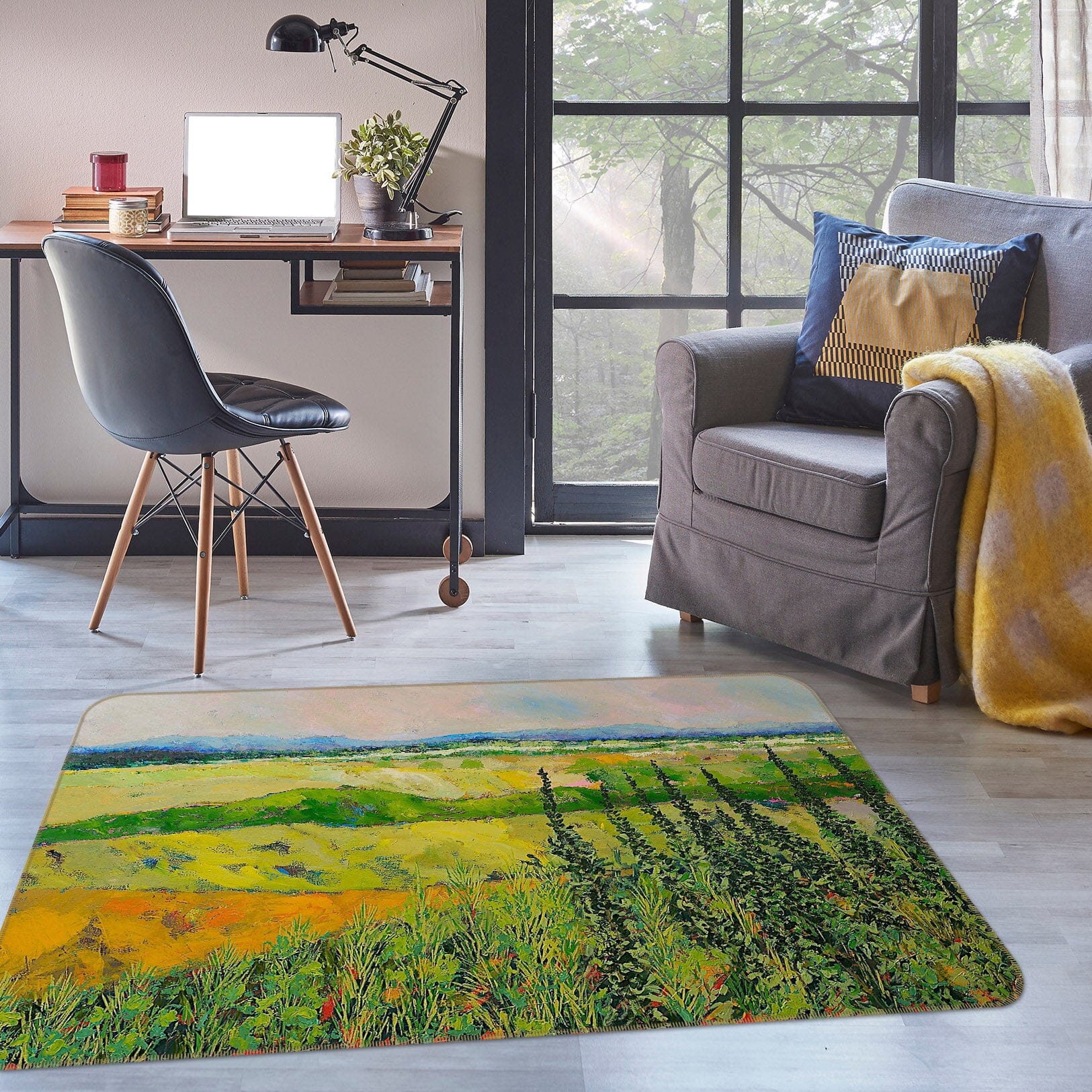 3D Summer Field 1028 Allan P. Friedlander Rug Non Slip Rug Mat Mat AJ Creativity Home 
