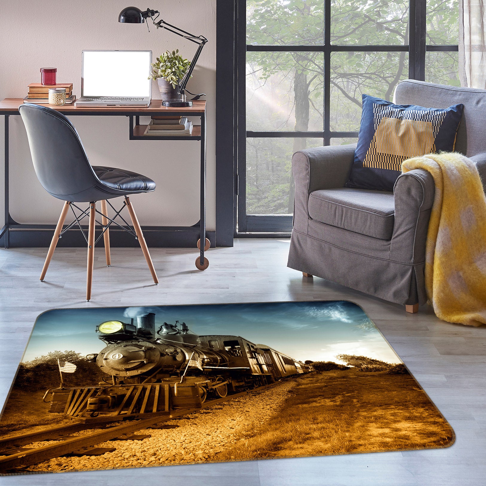 3D Train 68123 Vehicle Non Slip Rug Mat