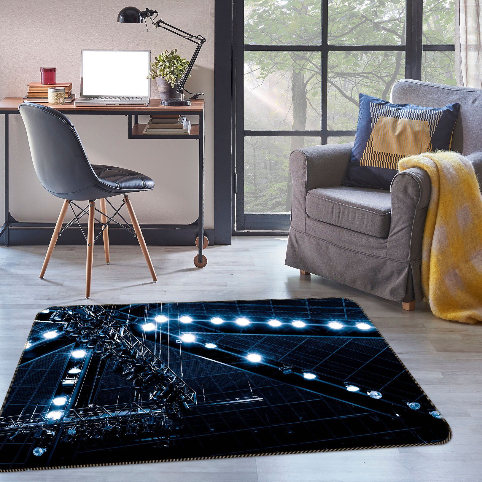 3D Bright Light 1003 Noirblanc777 Rug Non Slip Rug Mat Mat AJ Creativity Home 
