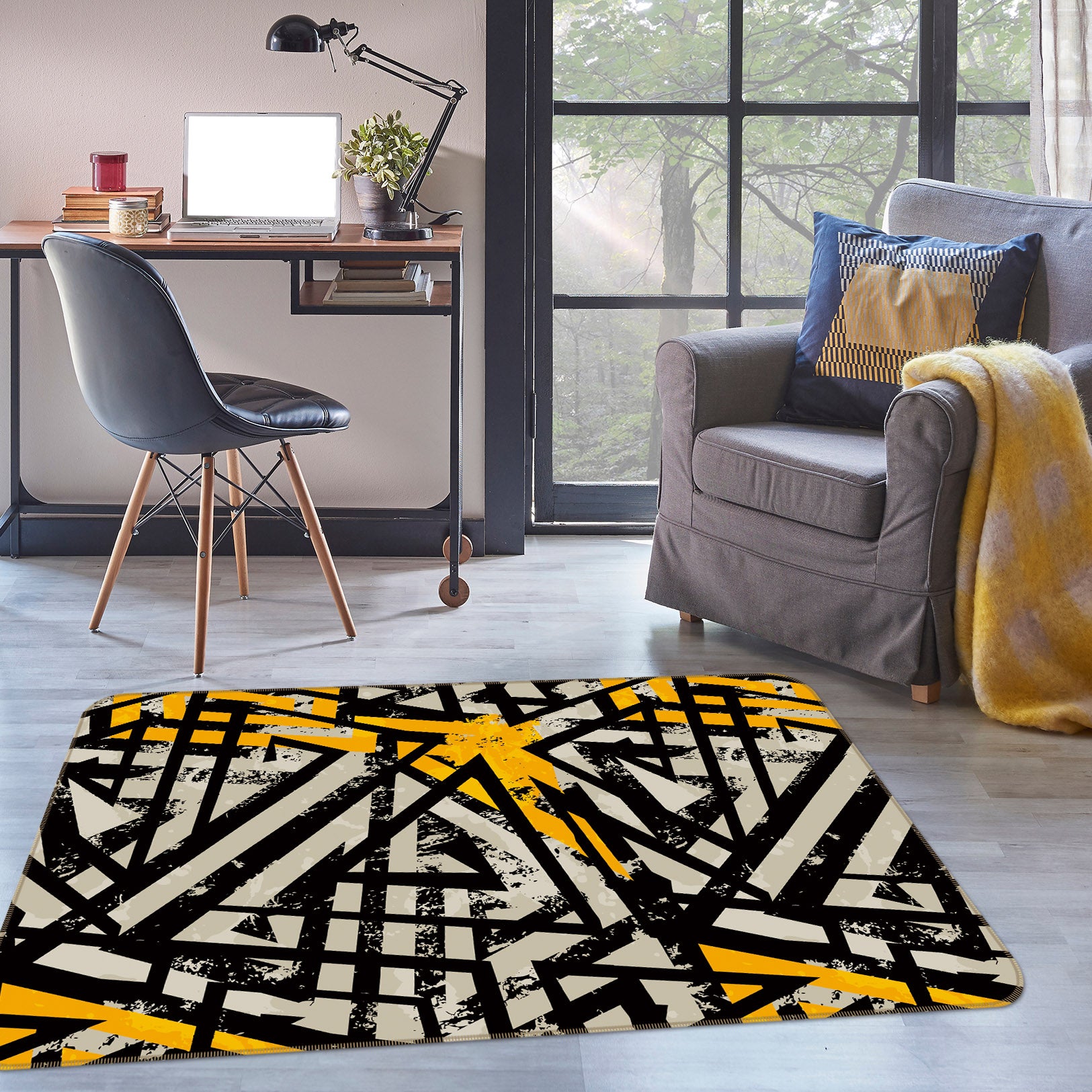 3D Pattern 35057 Non Slip Rug Mat