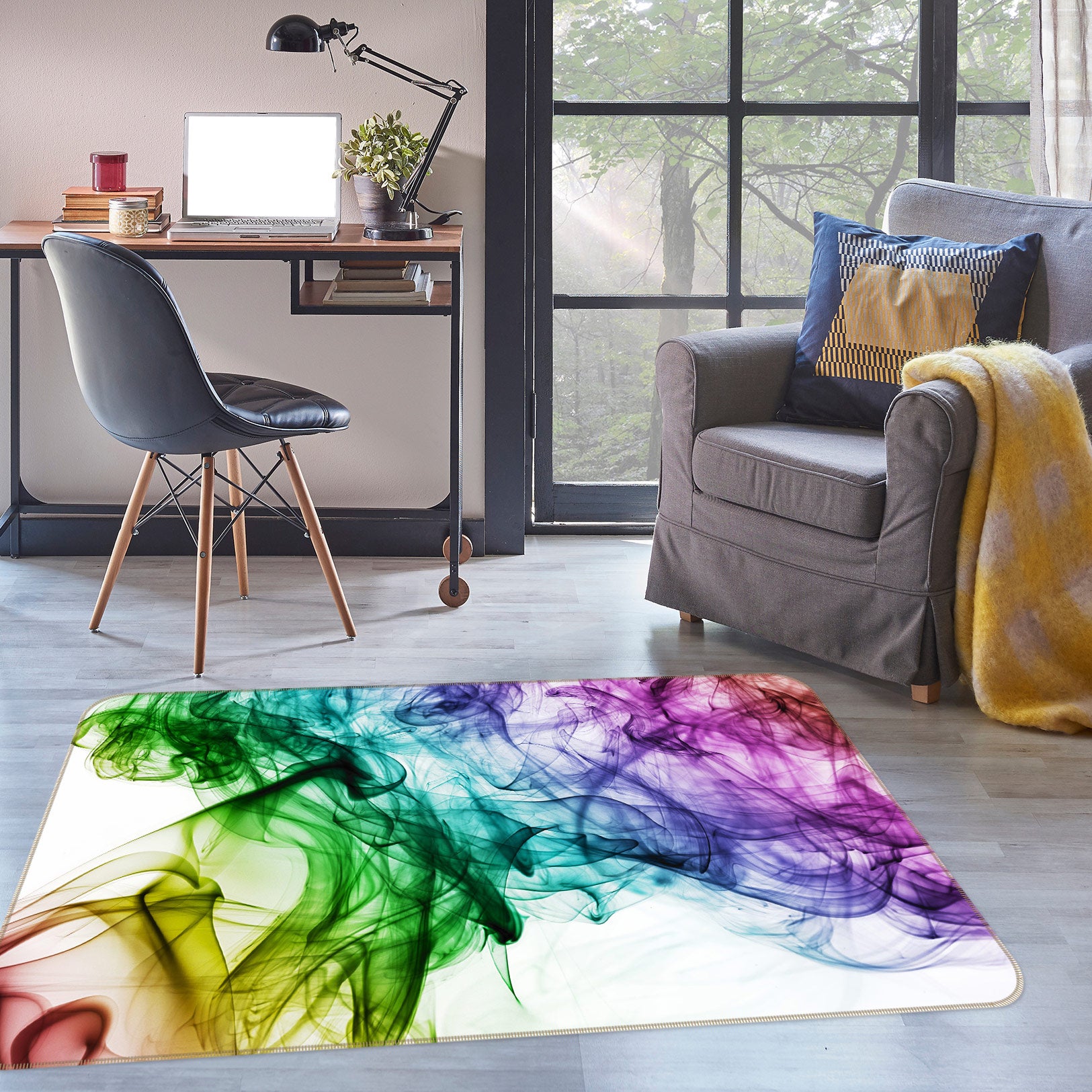 3D Color Pattern 76280 Non Slip Rug Mat
