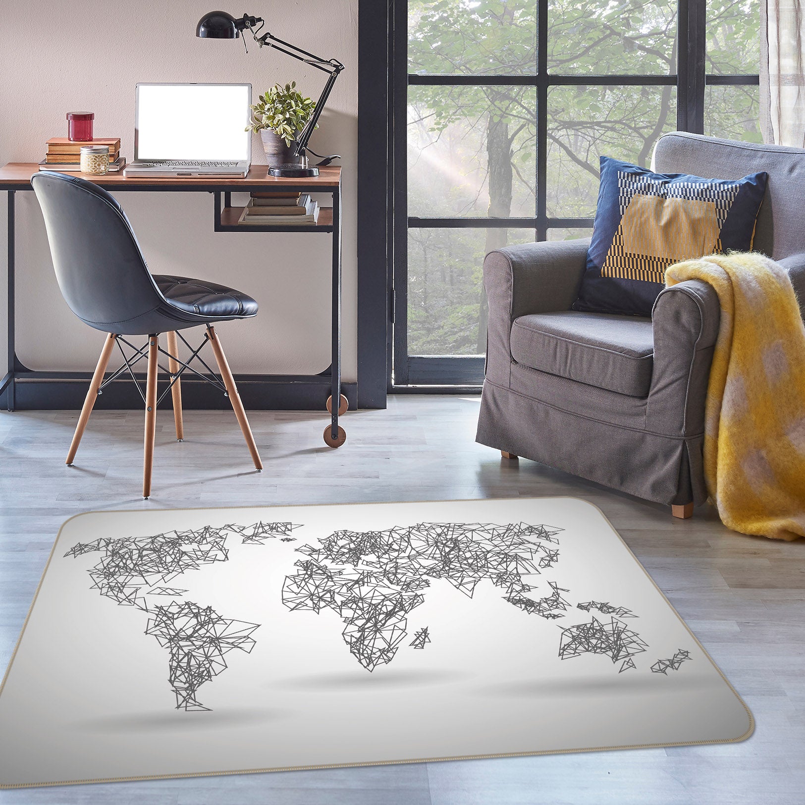 3D Map 35106 Non Slip Rug Mat