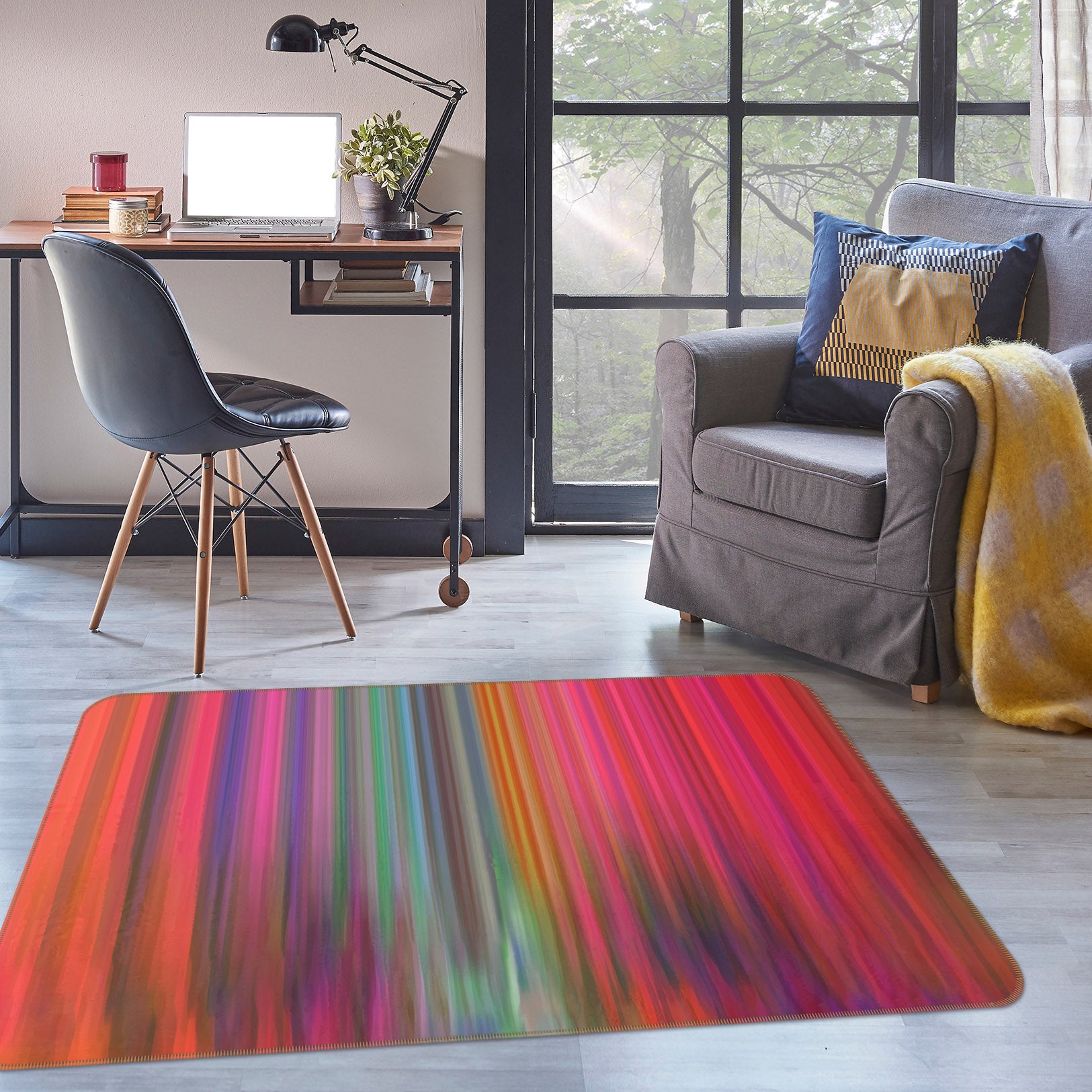 3D Abstract Color 70033 Shandra Smith Rug Non Slip Rug Mat