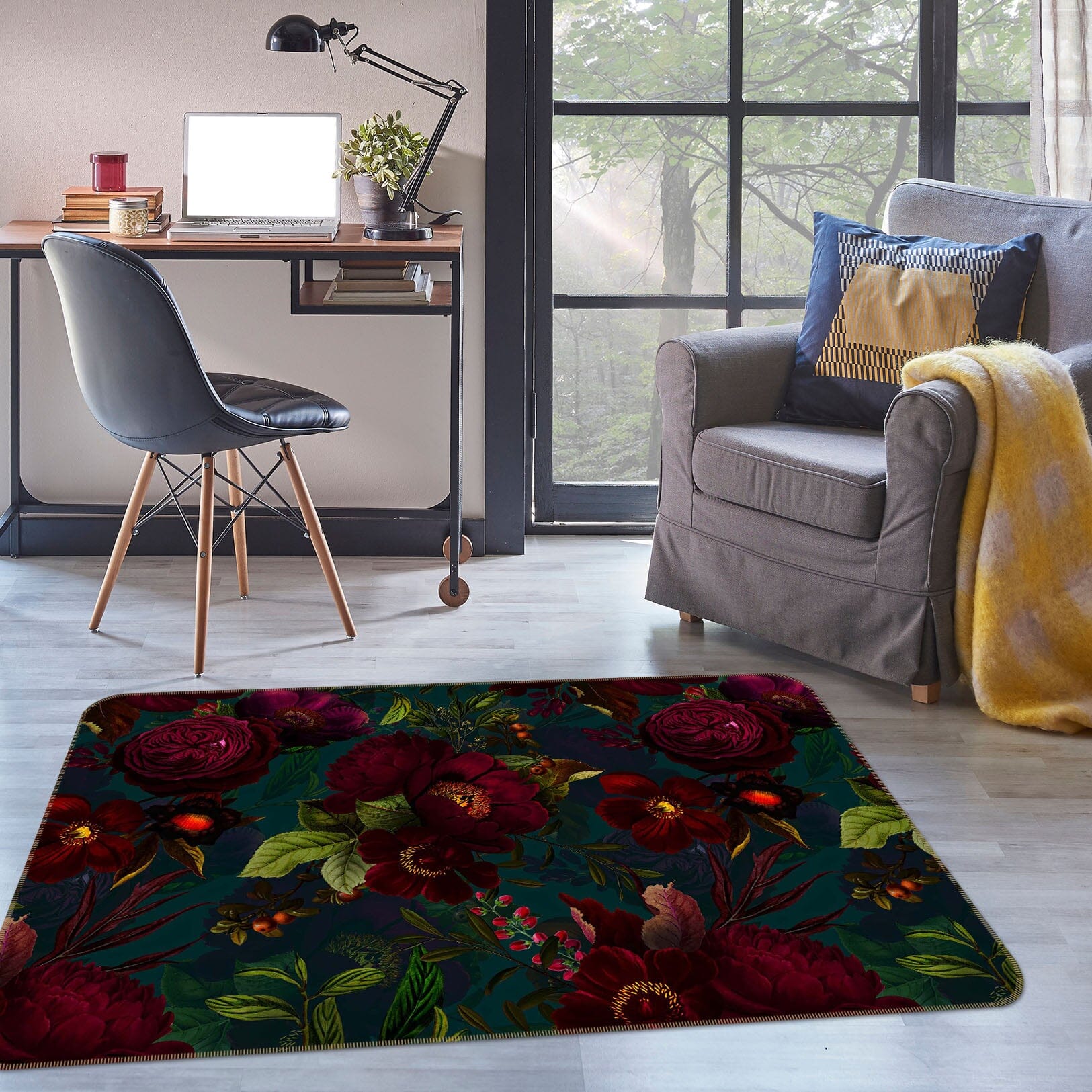 3D Quiet Flower 174 Uta Naumann Rug Non Slip Rug Mat Mat AJ Creativity Home 