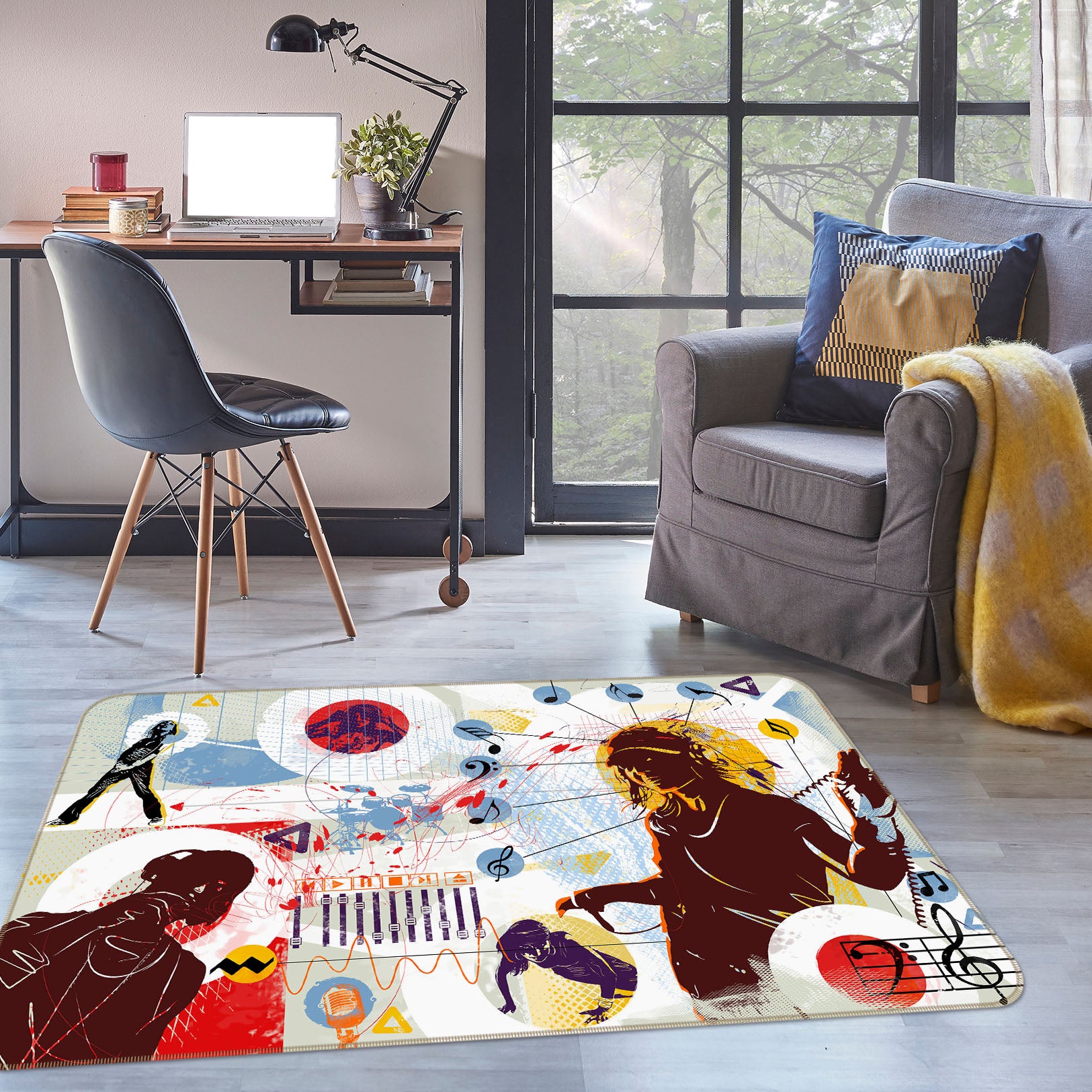 3D Musician 35229 Non Slip Rug Mat