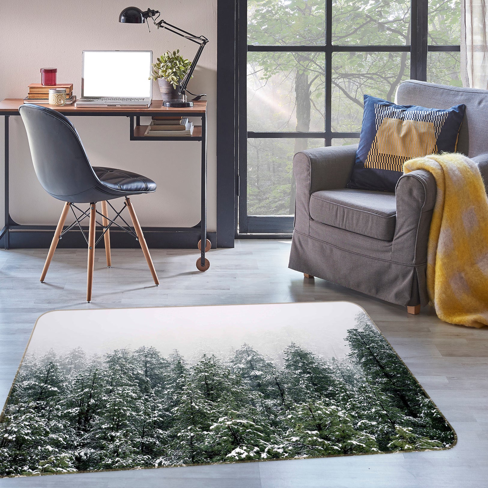 3D Forest 77222 Non Slip Rug Mat