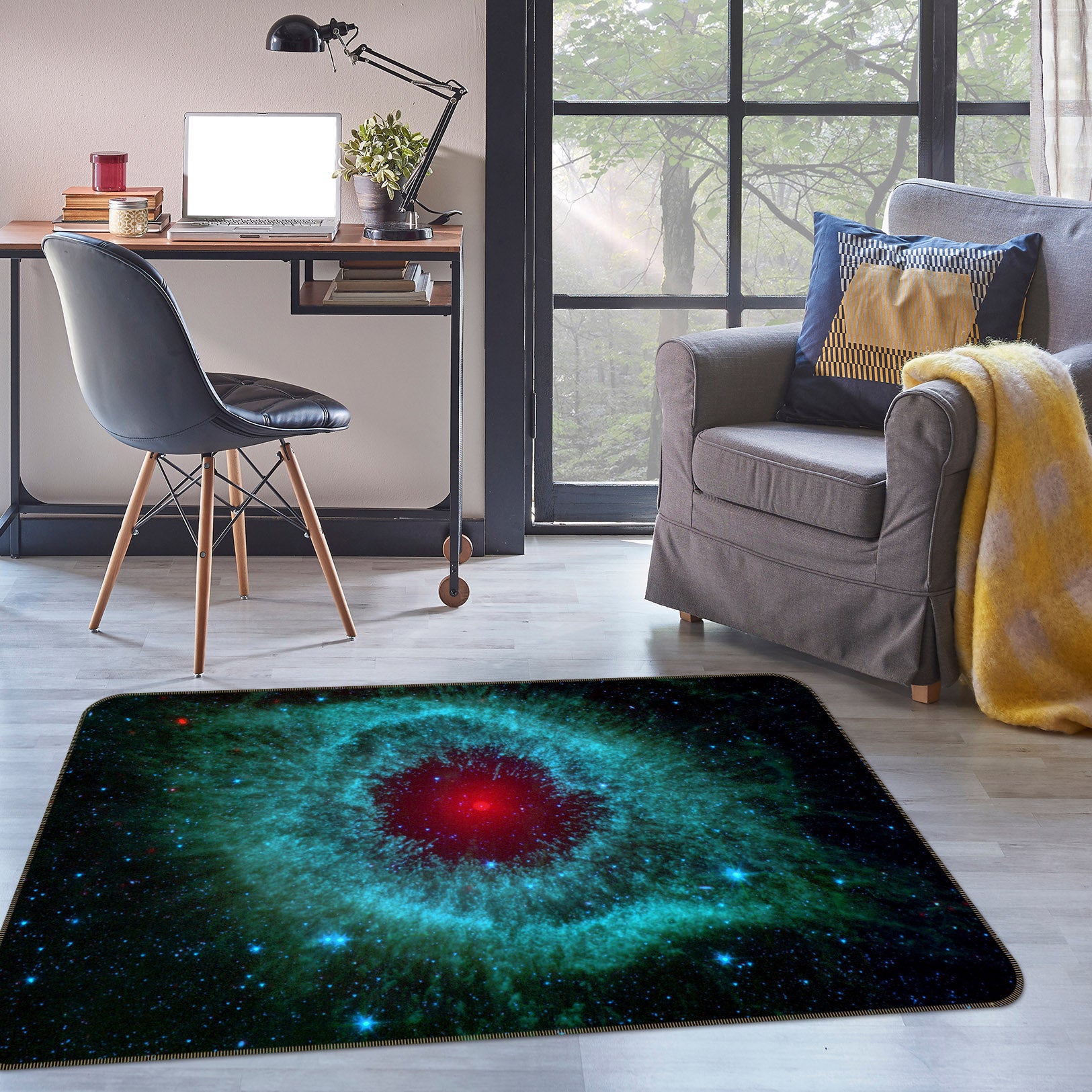 3D Cosmic Sky 31127 Non Slip Rug Mat