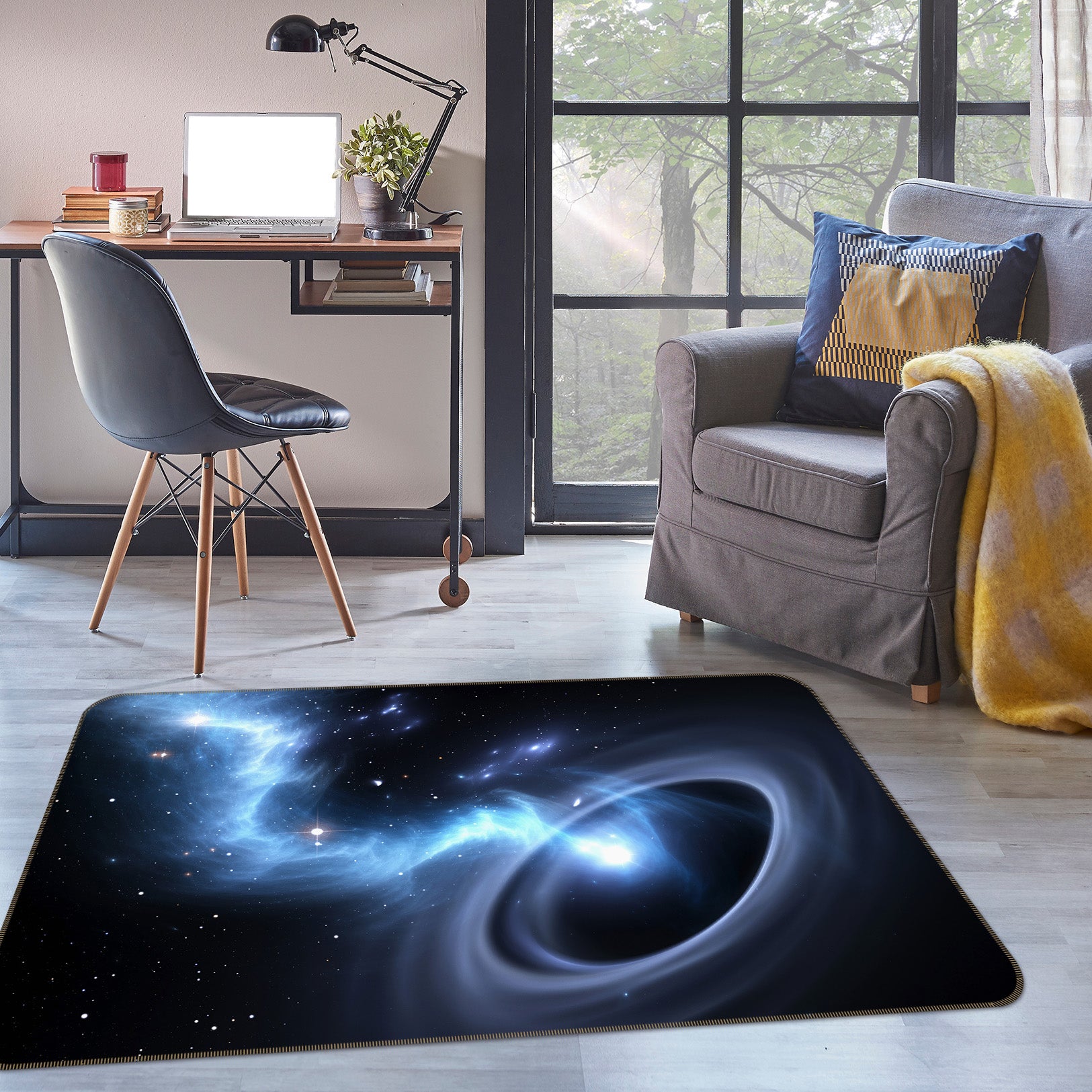 3D Starry Sky 34143 Non Slip Rug Mat
