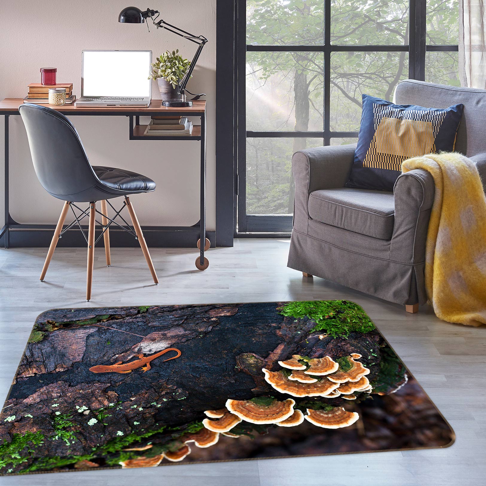3D Trunk Fungus 75230 Non Slip Rug Mat