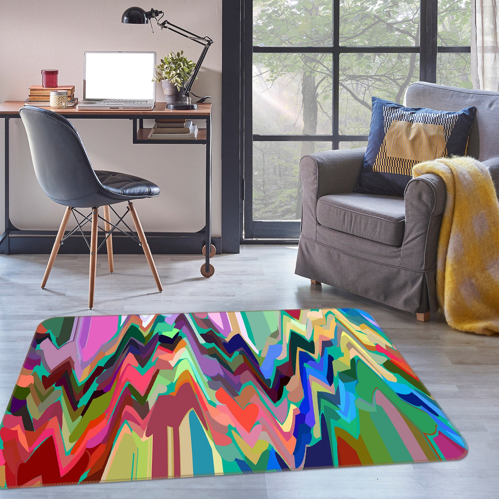 3D Trees 70058 Shandra Smith Rug Non Slip Rug Mat