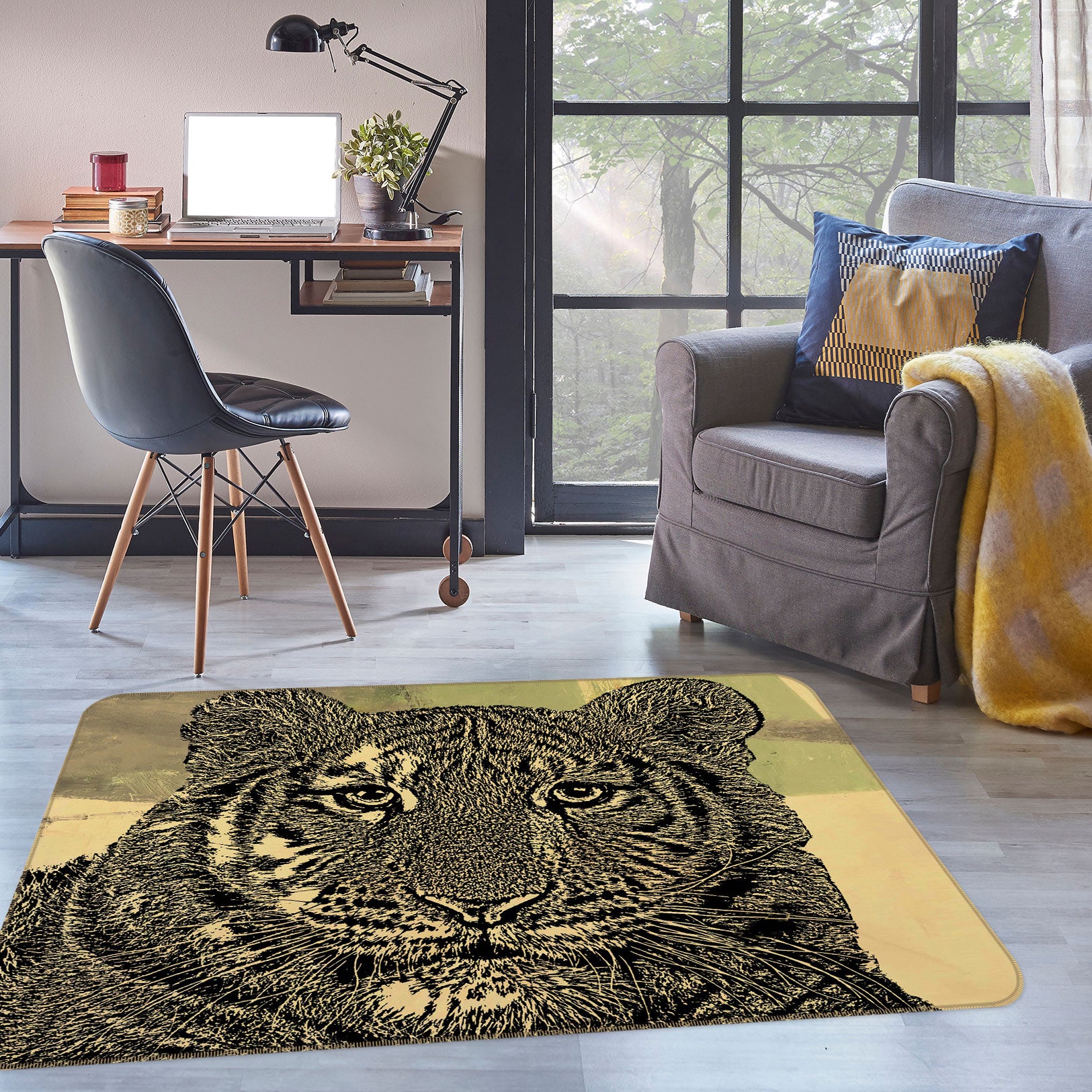 3D Tiger 75250 Non Slip Rug Mat