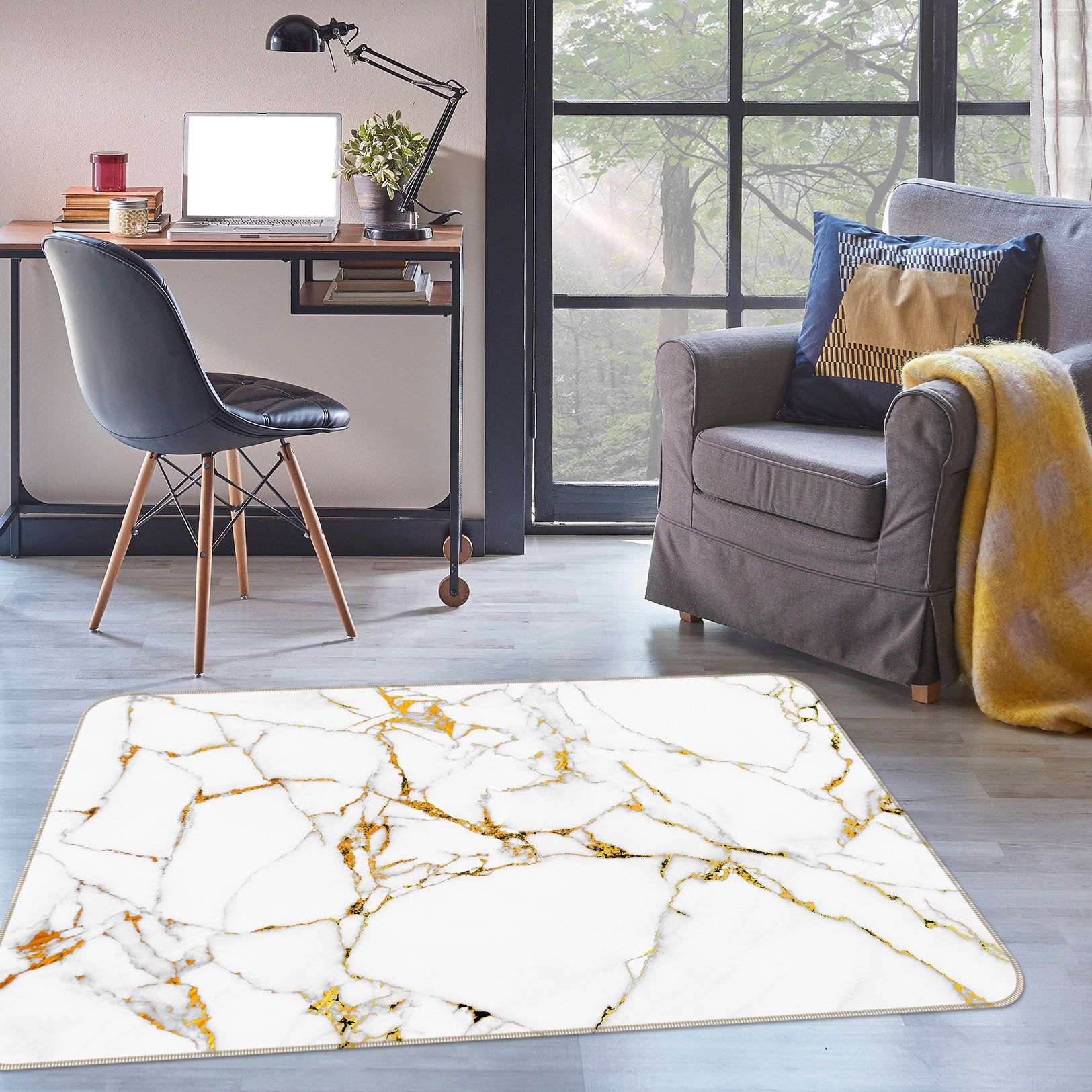 3D Marbling 29130 Non Slip Rug Mat