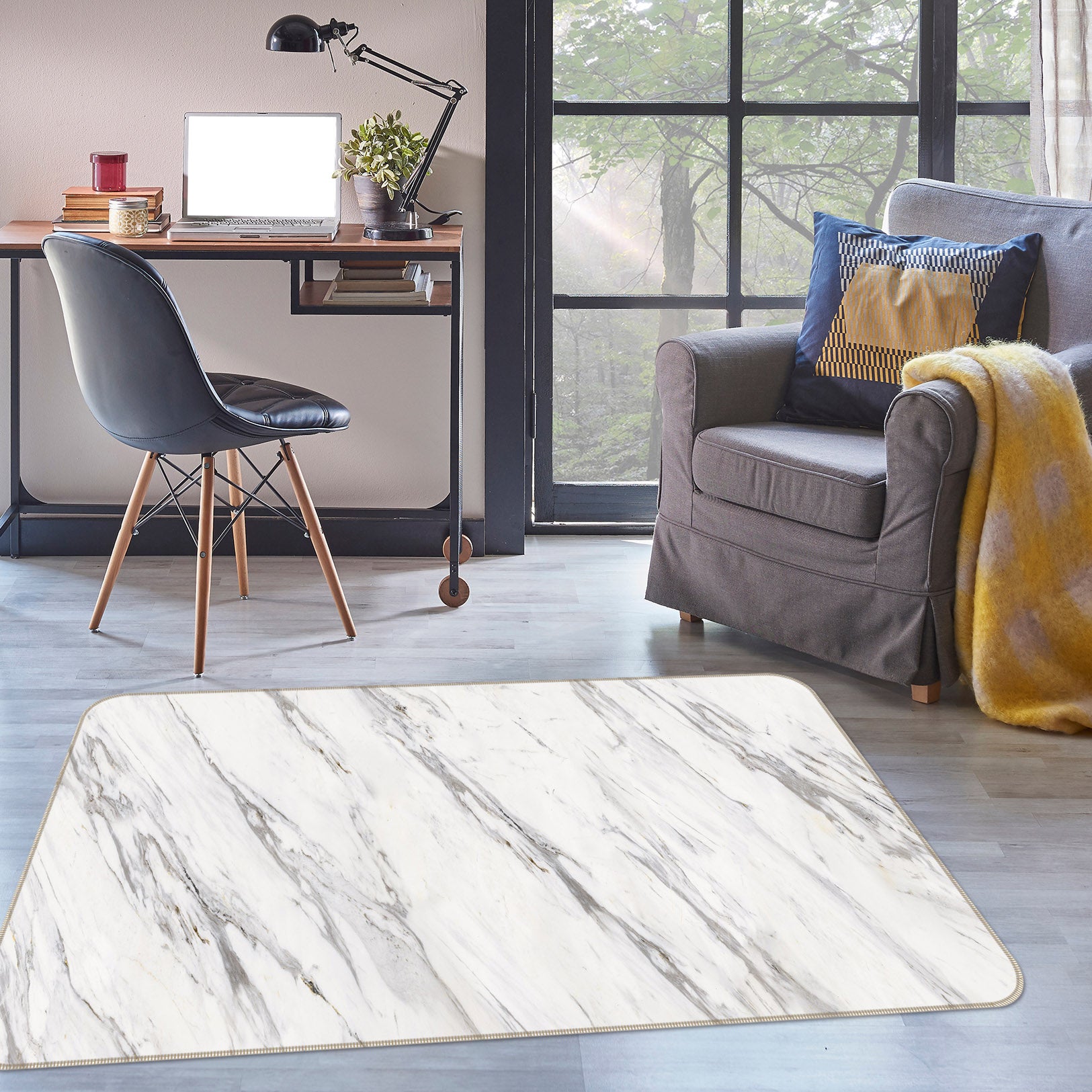 3D Marbling 34012 Non Slip Rug Mat