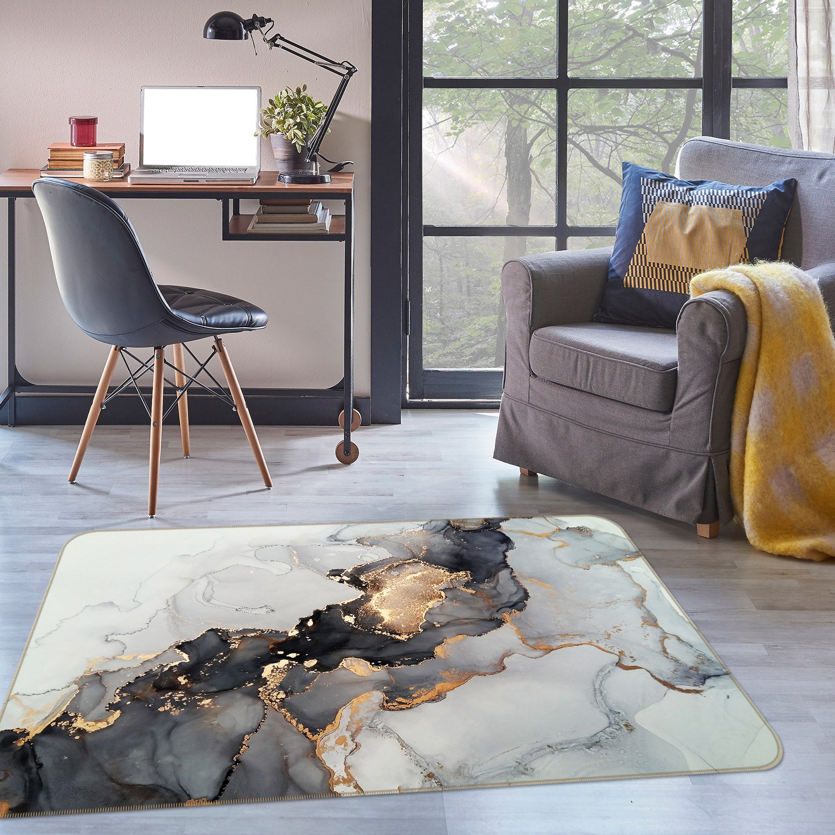 3D Marbling 36083 Non Slip Rug Mat