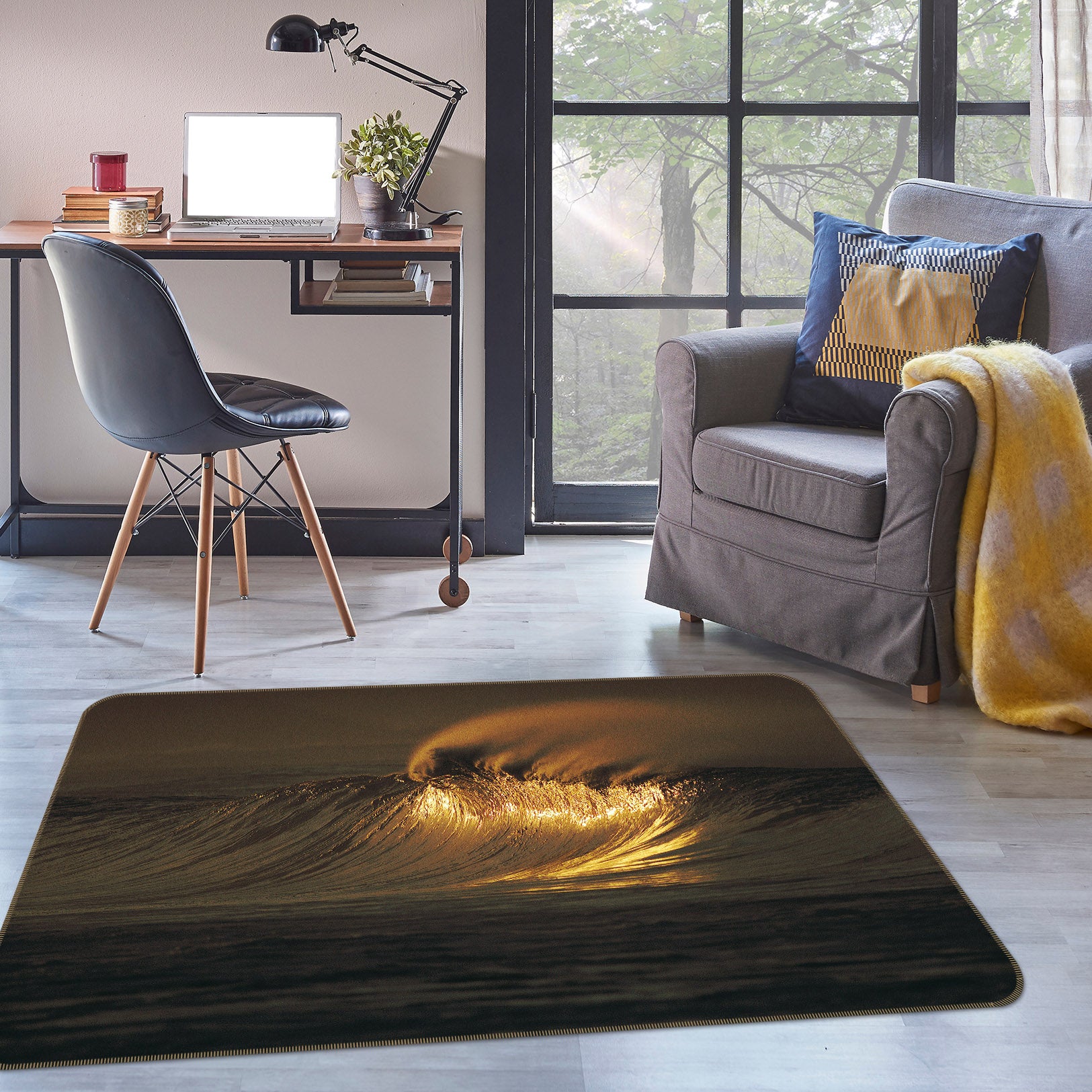 3D Waves 36002 Non Slip Rug Mat