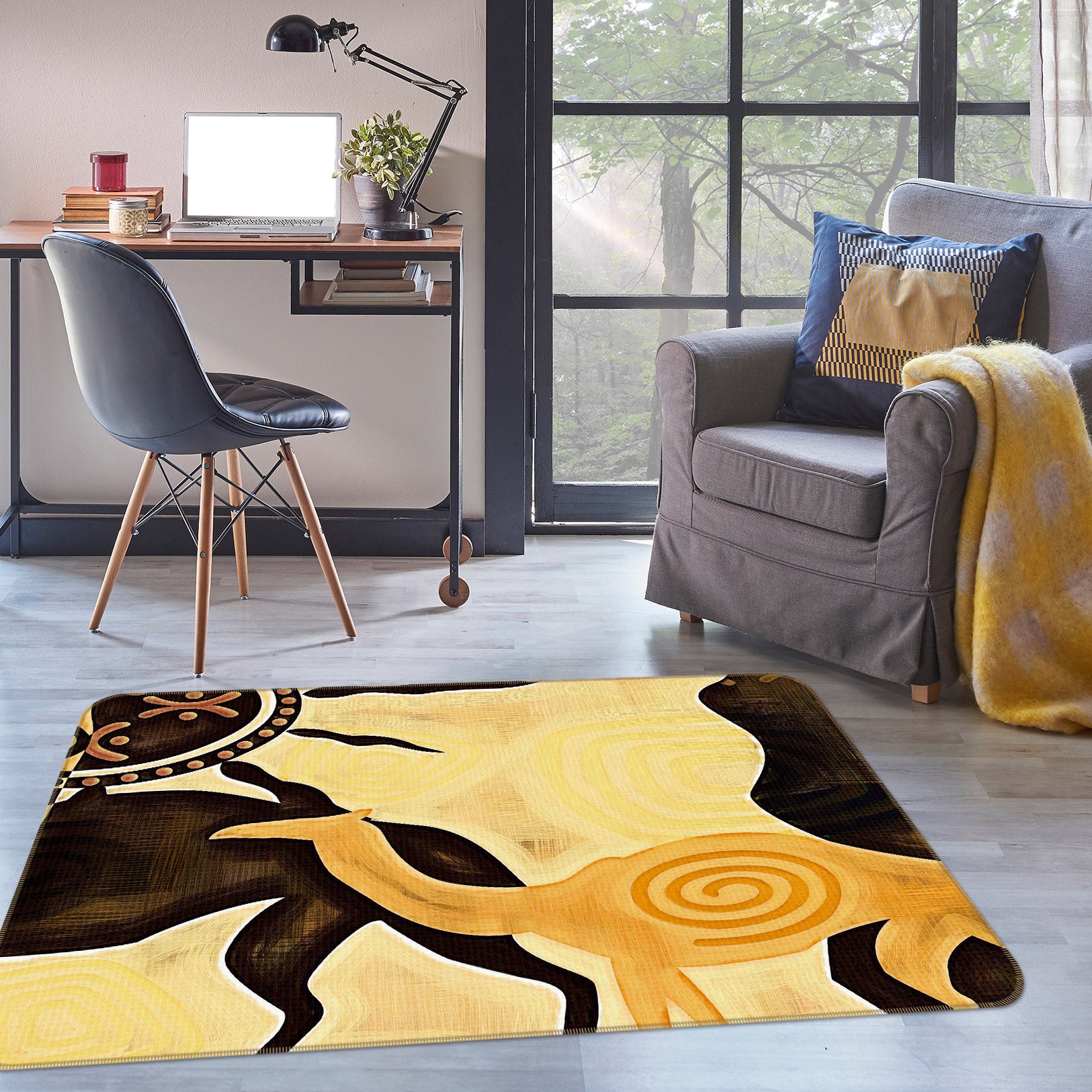 3D Pattern 33155 Non Slip Rug Mat