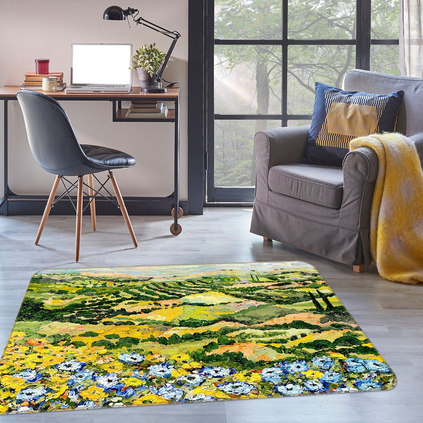 3D Golden Field 1001 Allan P. Friedlander Rug Non Slip Rug Mat Mat AJ Creativity Home 