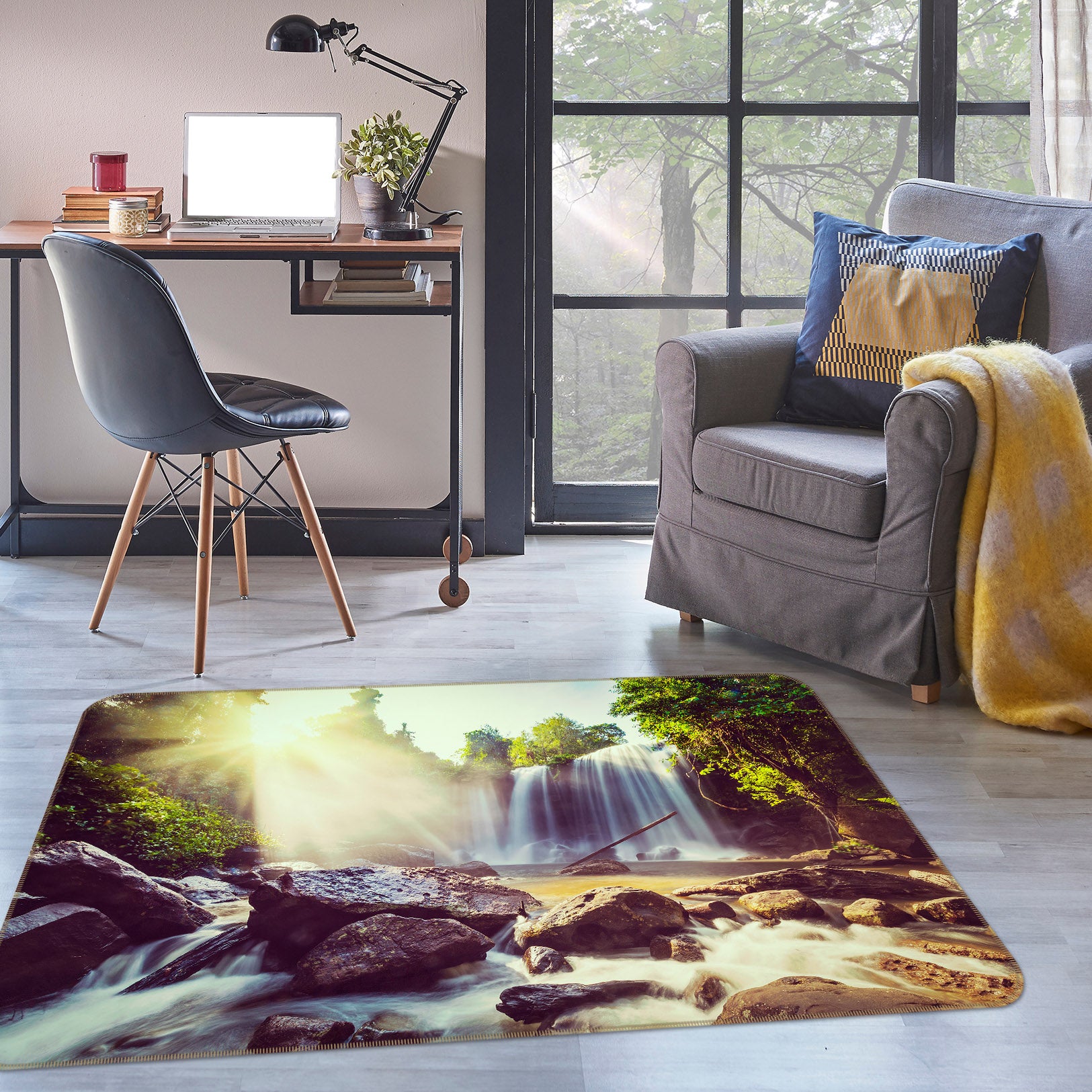 3D Waterfall 30119 Non Slip Rug Mat