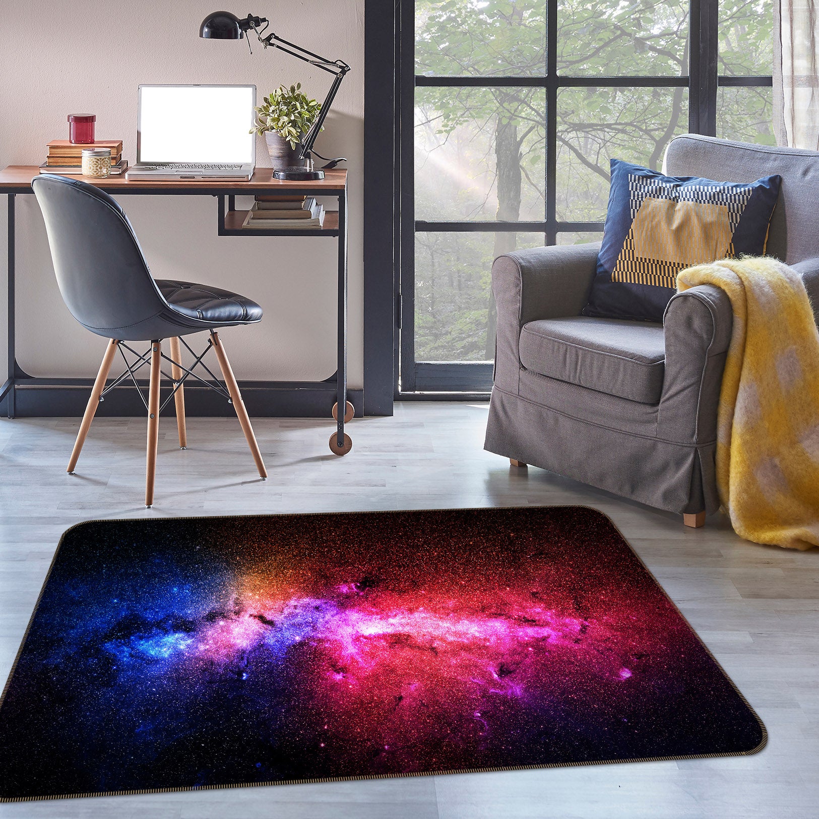 3D Starry Sky 29125 Non Slip Rug Mat