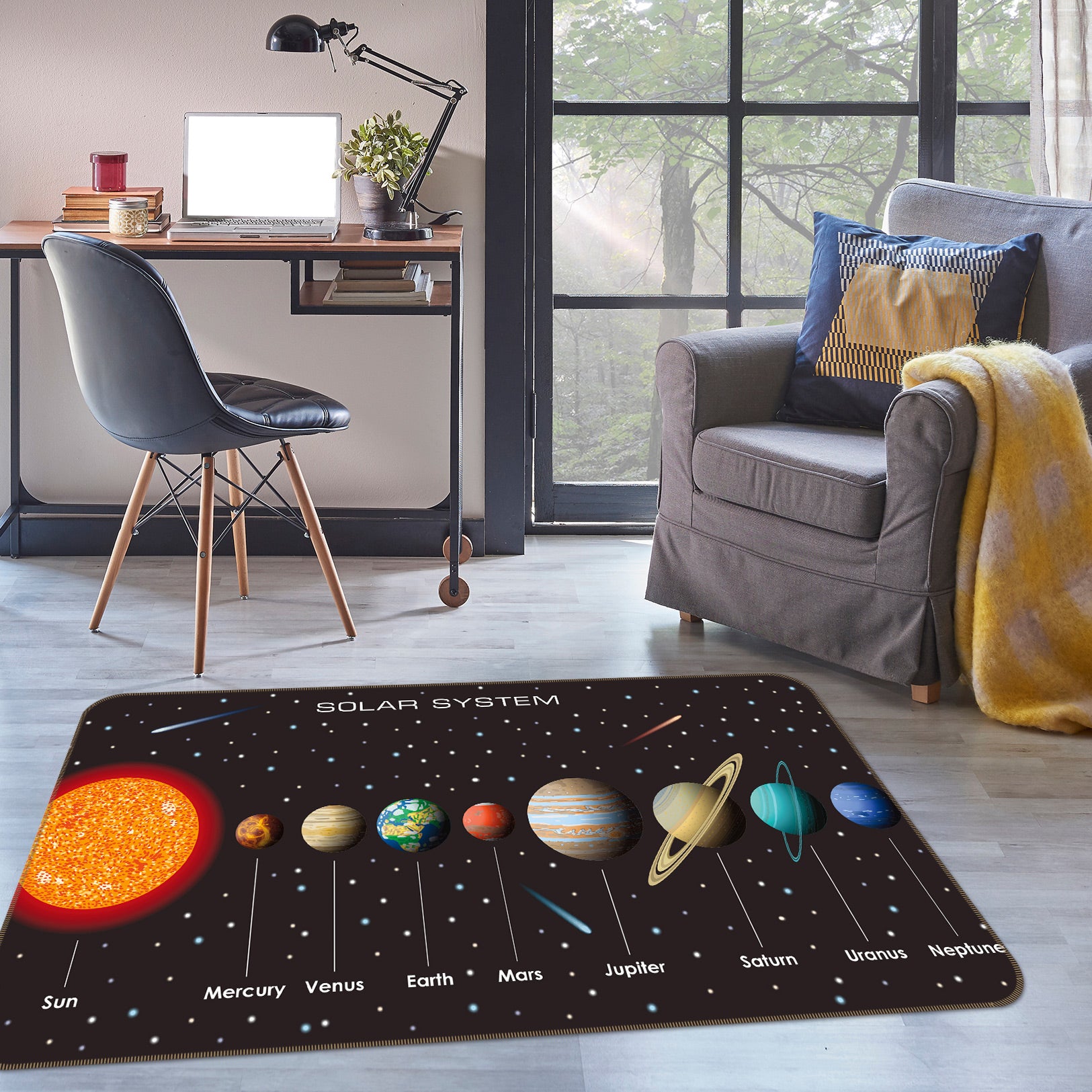 3D Planet 77145 Non Slip Rug Mat