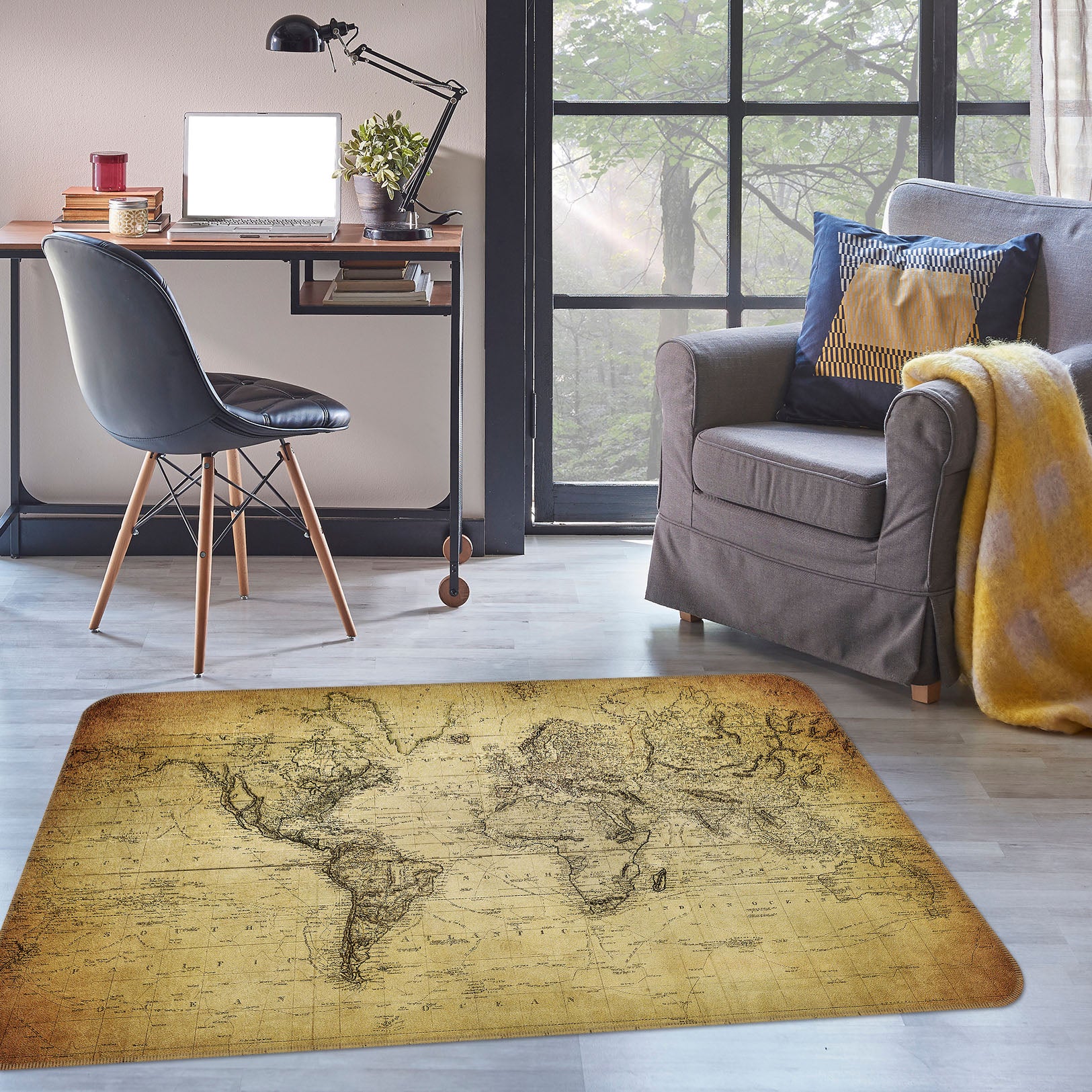 3D Map 34238 Non Slip Rug Mat