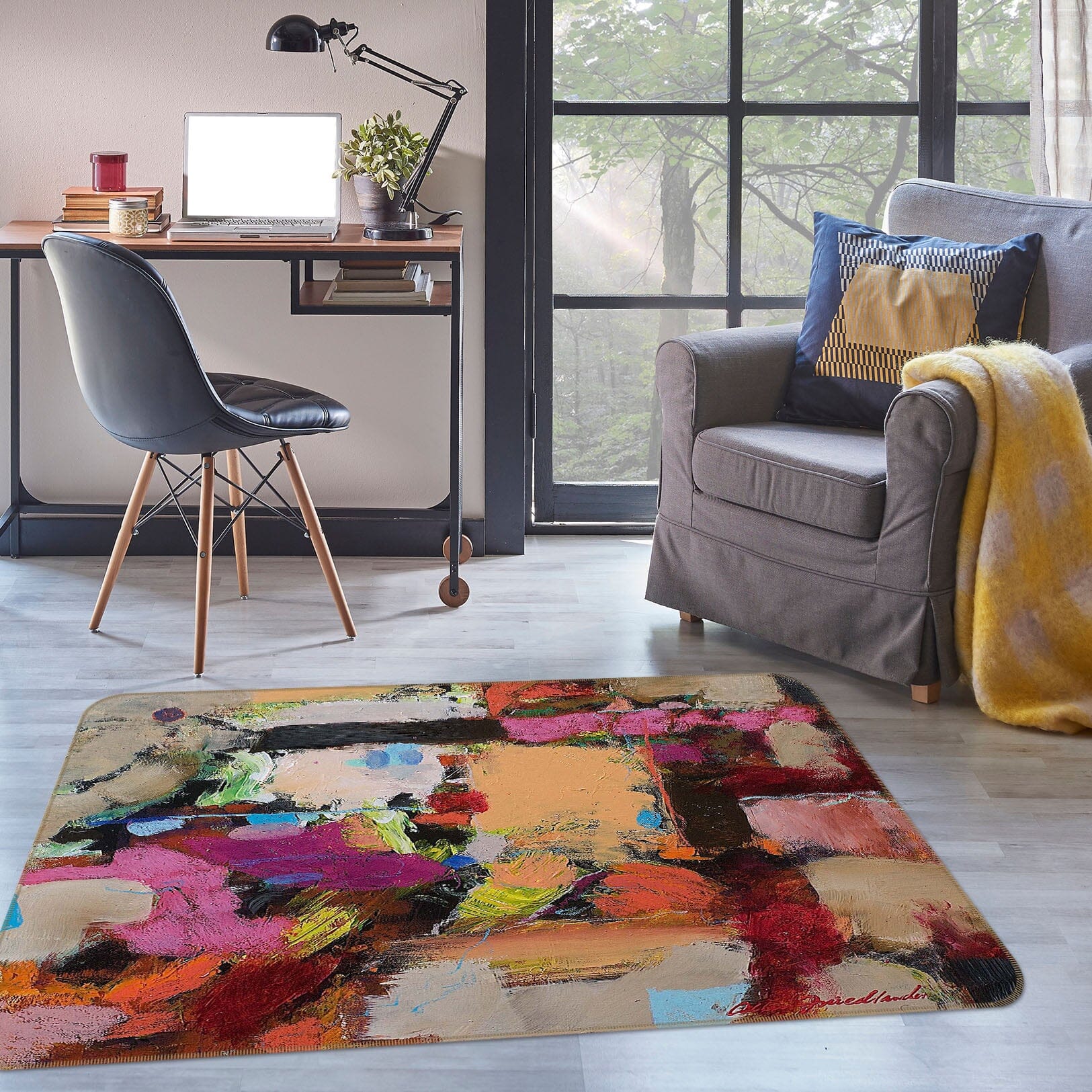 3D Painted Colors 1017 Allan P. Friedlander Rug Non Slip Rug Mat Mat AJ Creativity Home 