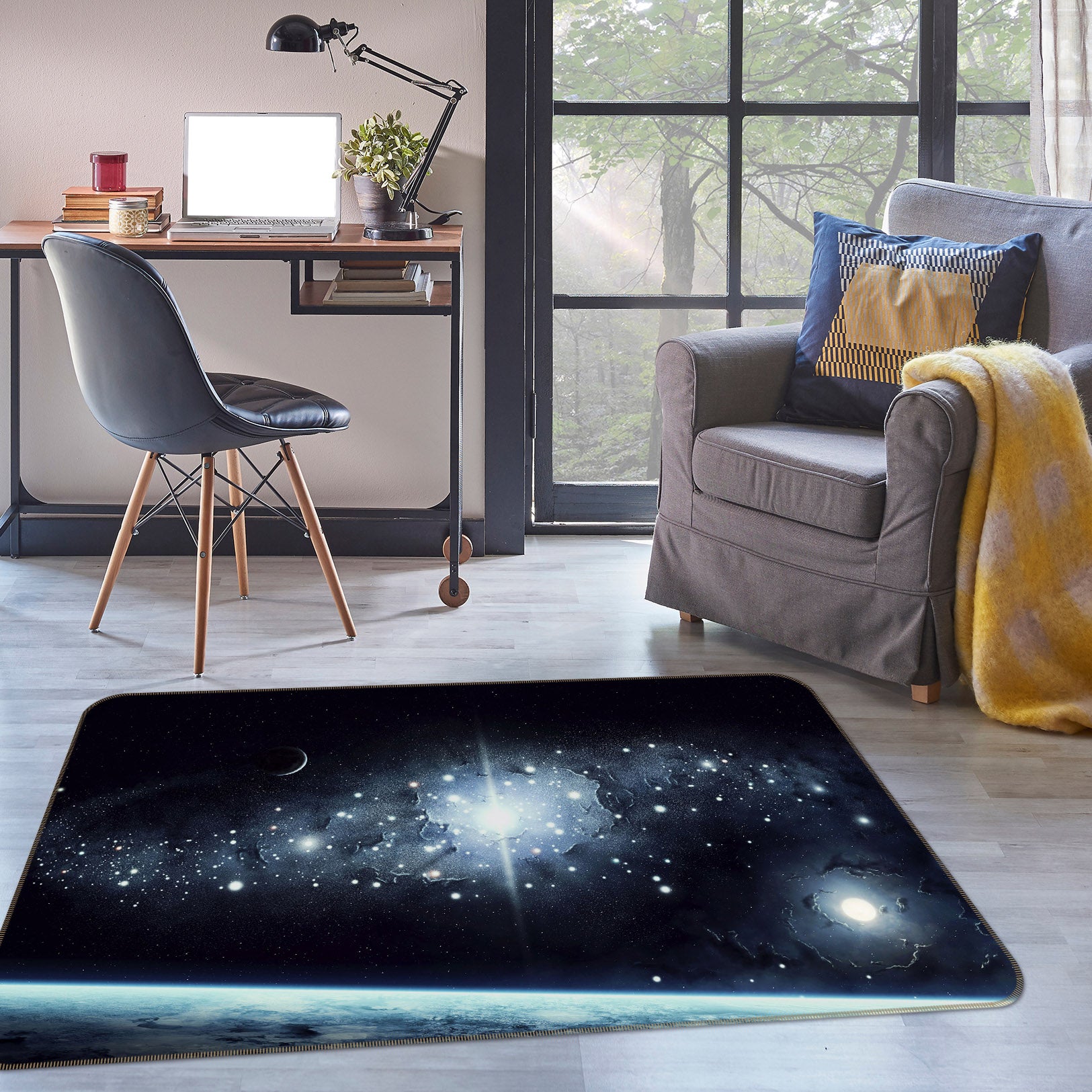 3D Planet Starlight 31155 Non Slip Rug Mat